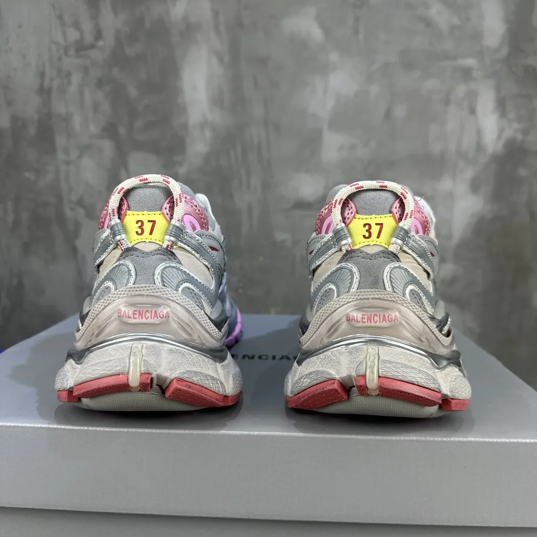 BALENCIAGA Runner-2 破坏风 グレー ピンク - 画像 (9)
