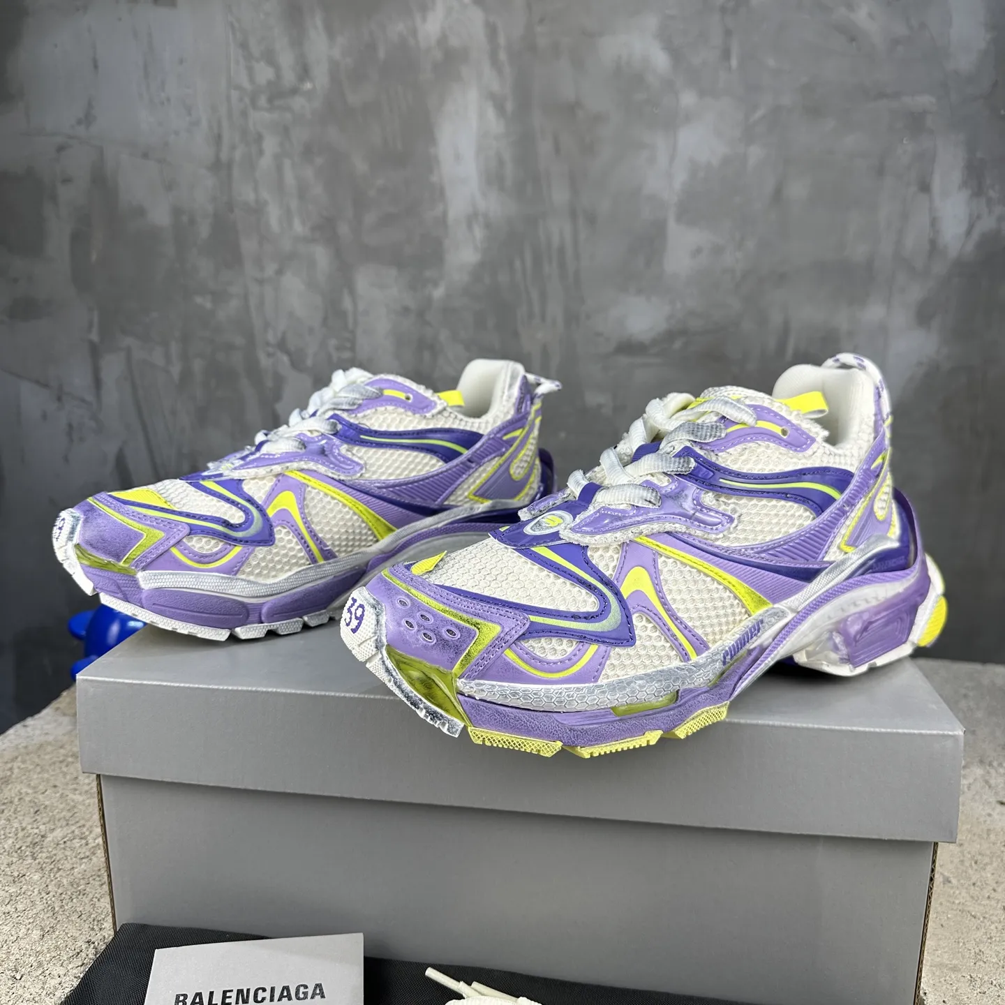 BALENCIAGA パープル Runner-2 デザイナースニーカー - 画像 (4)