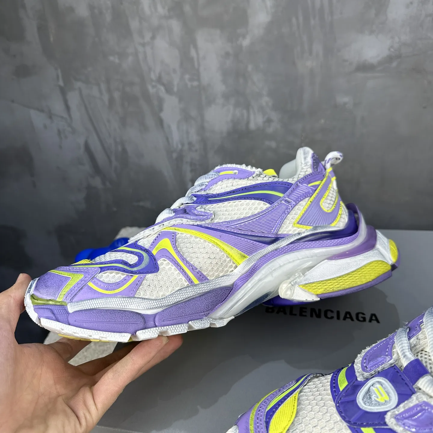 BALENCIAGA パープル Runner-2 デザイナースニーカー - 画像 (6)