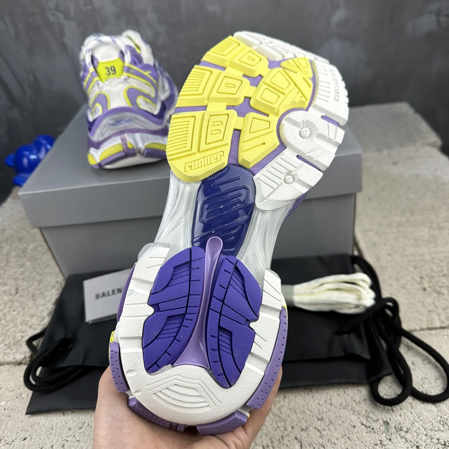 BALENCIAGA パープル Runner-2 デザイナースニーカー - 画像 (10)