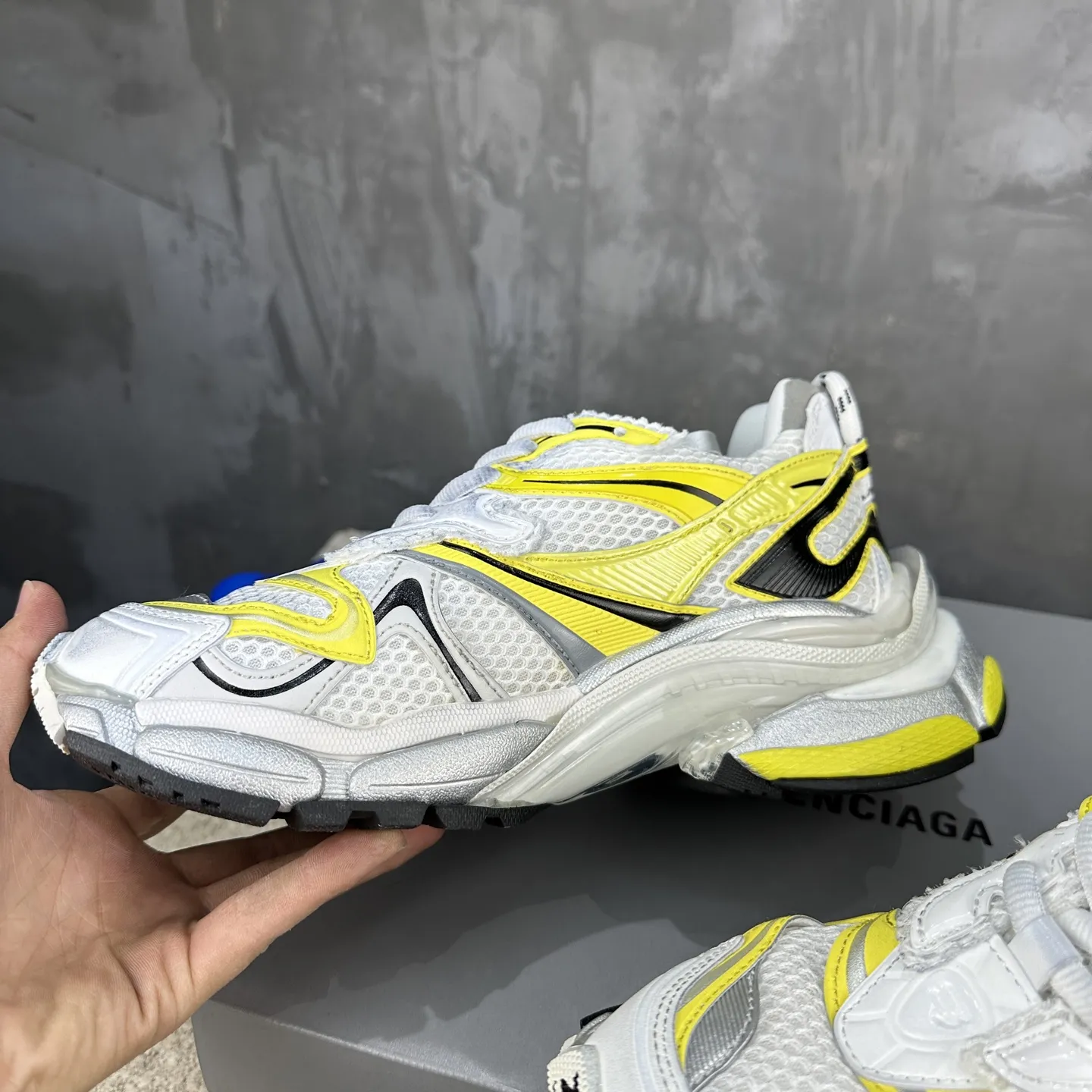 BALENCIAGA Runner-2 白黄色 破坏风款 - 画像 (6)