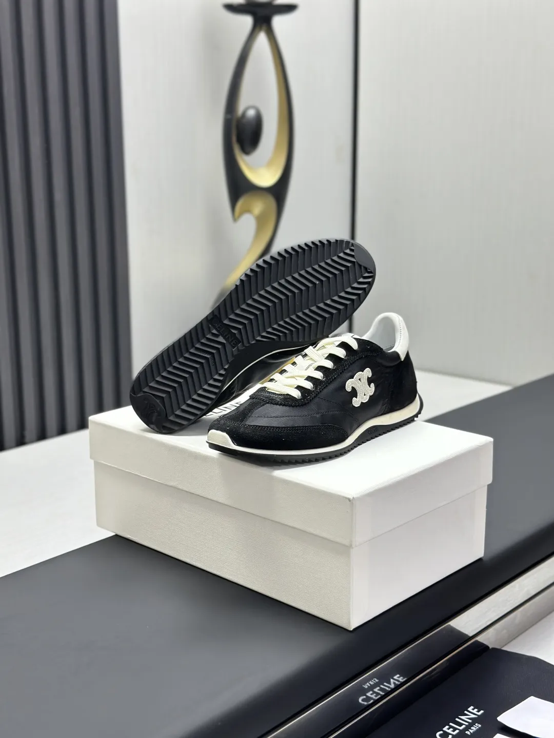 CELINE 2025春夏Racerシリーズ ブラックスニーカー - 画像 (7)