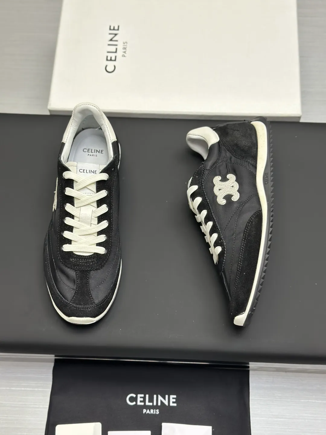 CELINE 2025春夏Racerシリーズ ブラックスニーカー - 画像 (9)