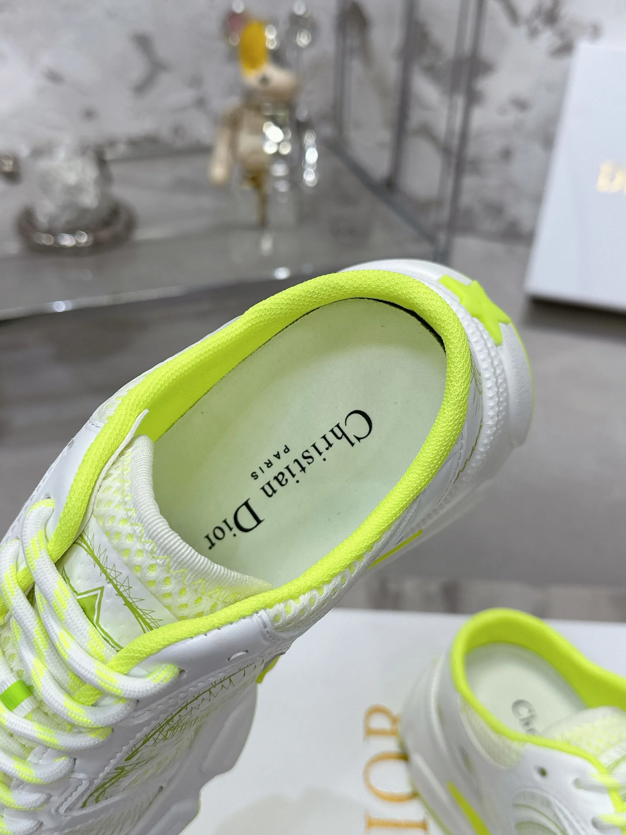 DIOR CHRONO ホワイトイエロー オールドパップシューズ - 画像 (3)