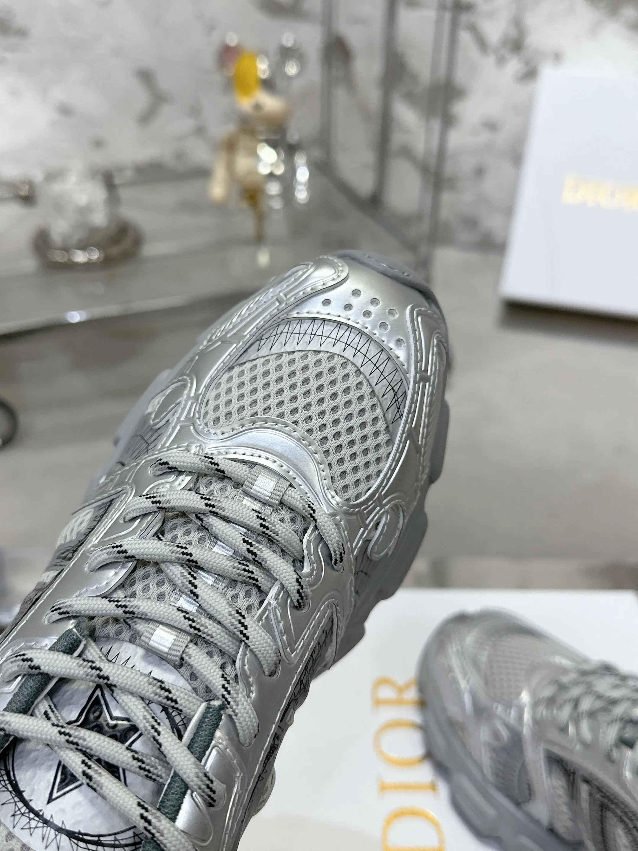 Christian Dior シルバー クロノスニーカー - 画像 (9)