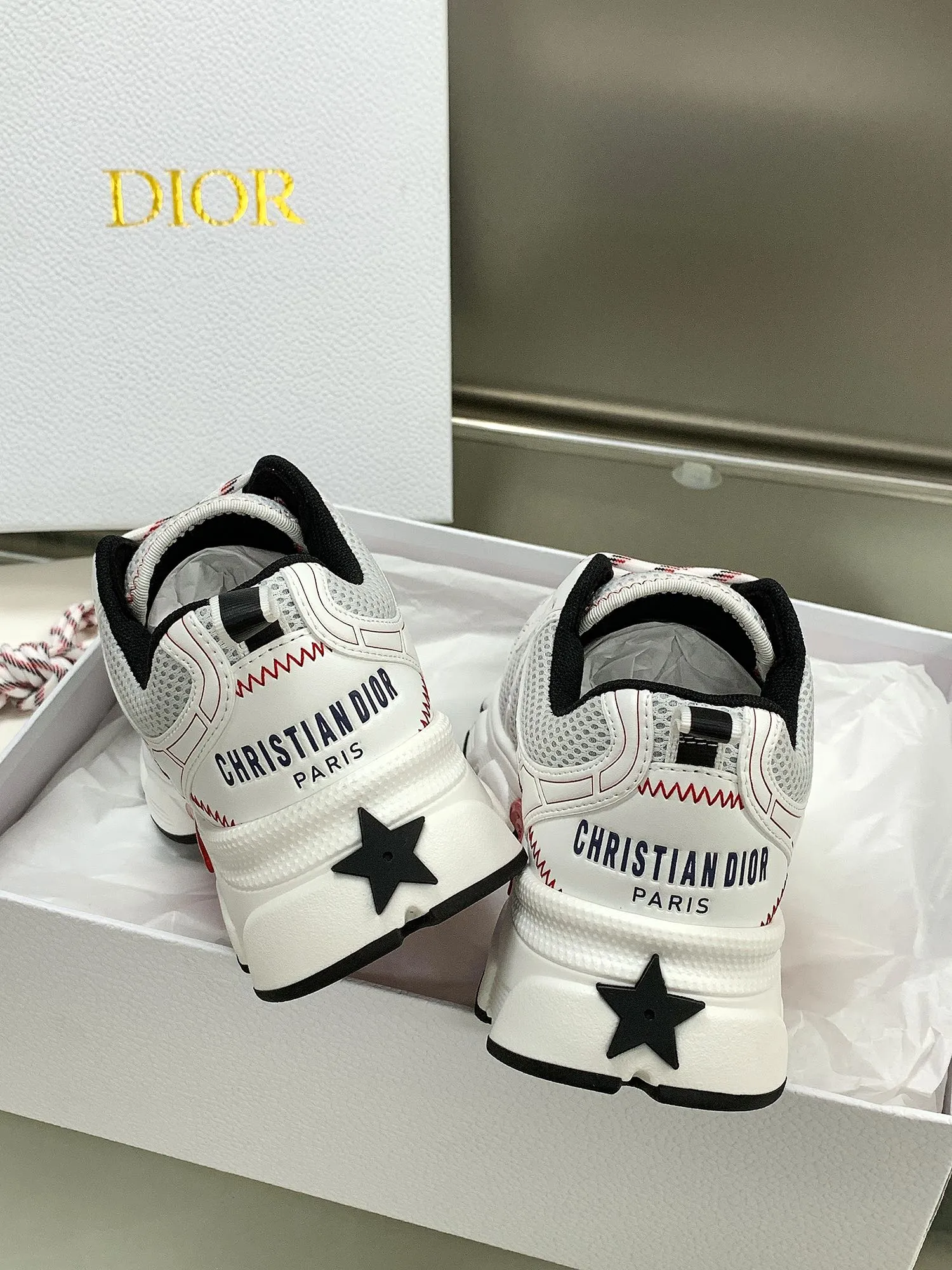 Dior 2024 Chrono 白黒厚底スニーカー - 画像 (6)