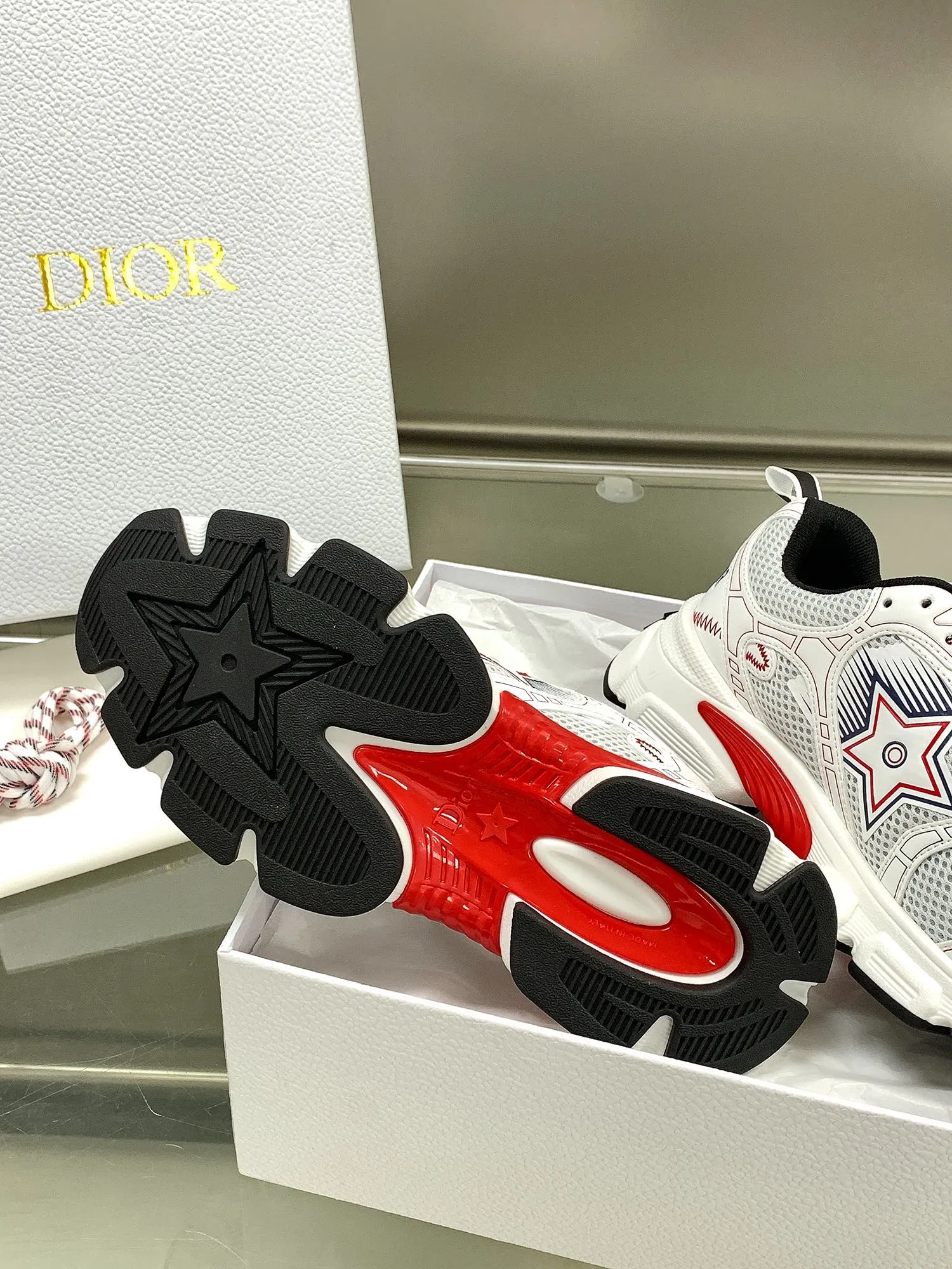 Dior 2024 Chrono 白黒厚底スニーカー - 画像 (7)