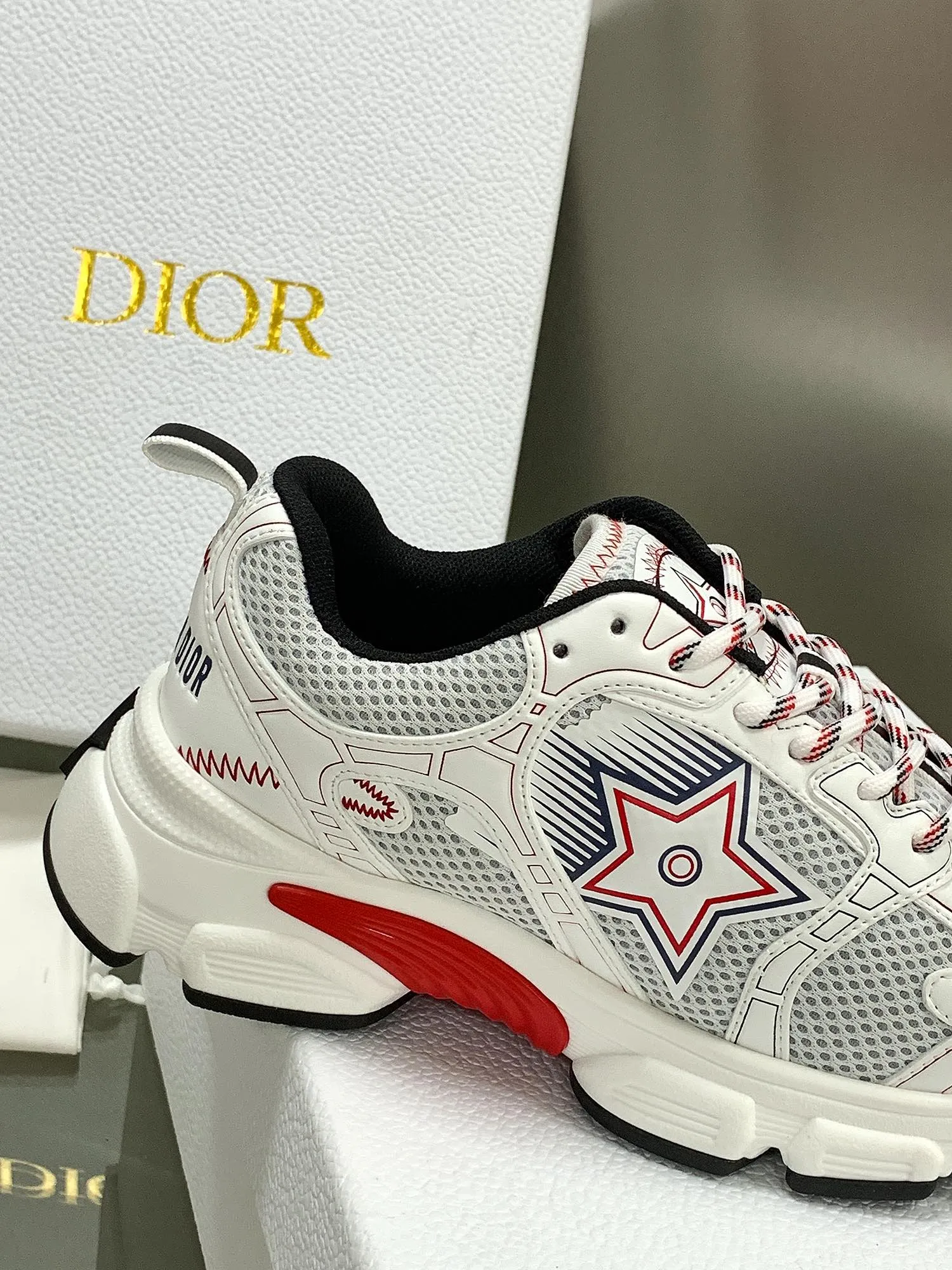 Dior 2024 Chrono 白黒厚底スニーカー - 画像 (10)