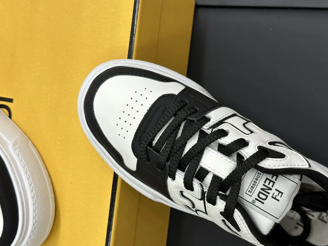 Fendi 24SS マッチスニーカー ブラックホワイト - 画像 (7)