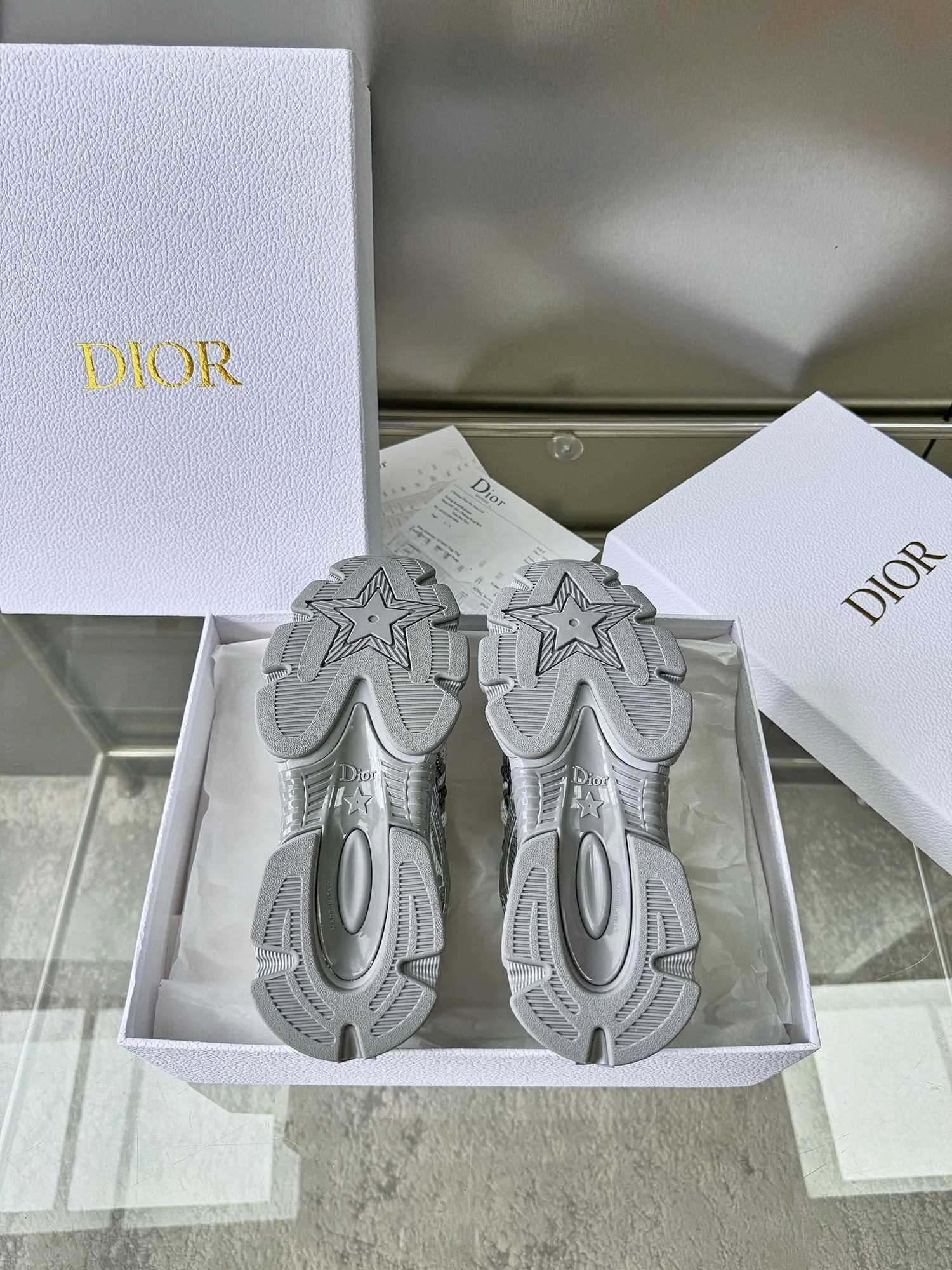 Dior 2024新作 Chrono シルバー厚底スニーカー - 画像 (8)