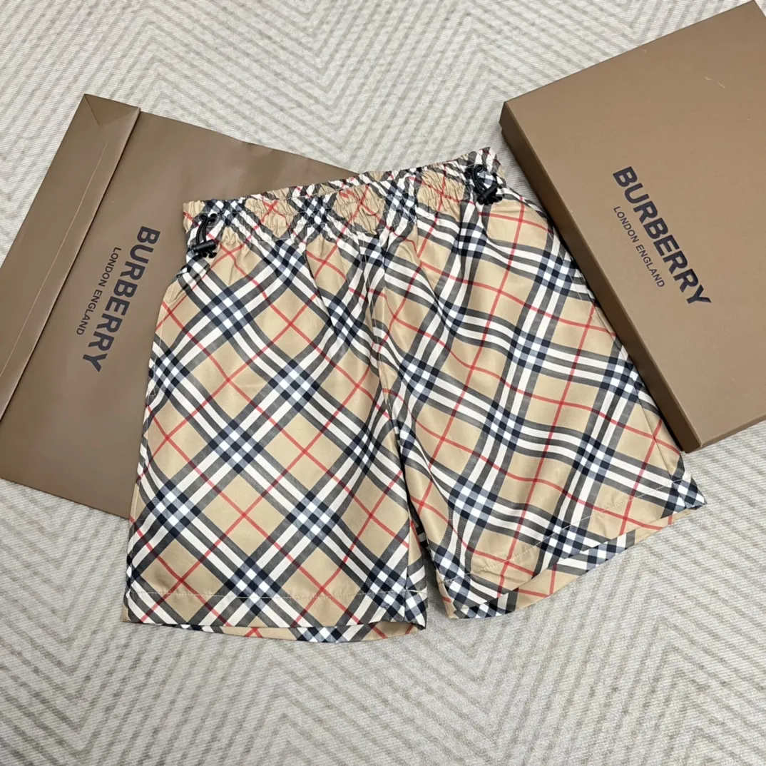 Burberry メンズショーツ ネイビー/ベージュ チェック柄 - 画像 (5)