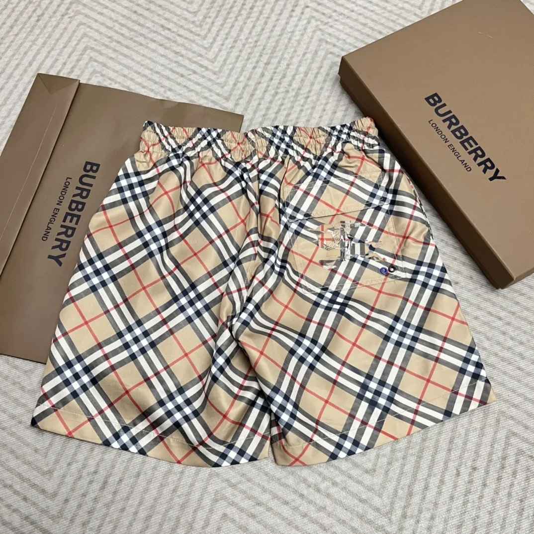 Burberry メンズショーツ ネイビー/ベージュ チェック柄 - 画像 (6)