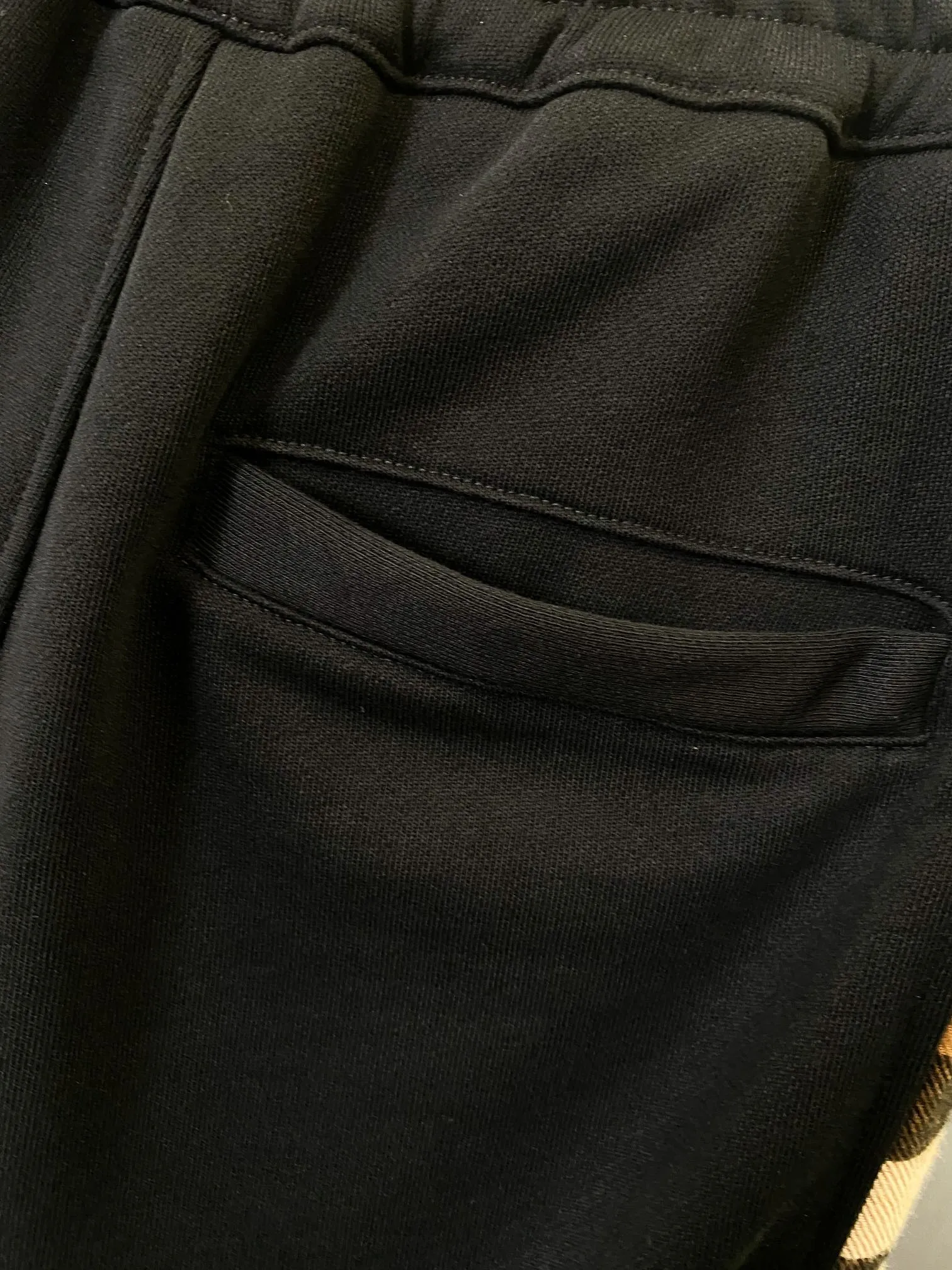 BURBERRY ブラック 格子柄サイドパネルショーツ - 画像 (9)