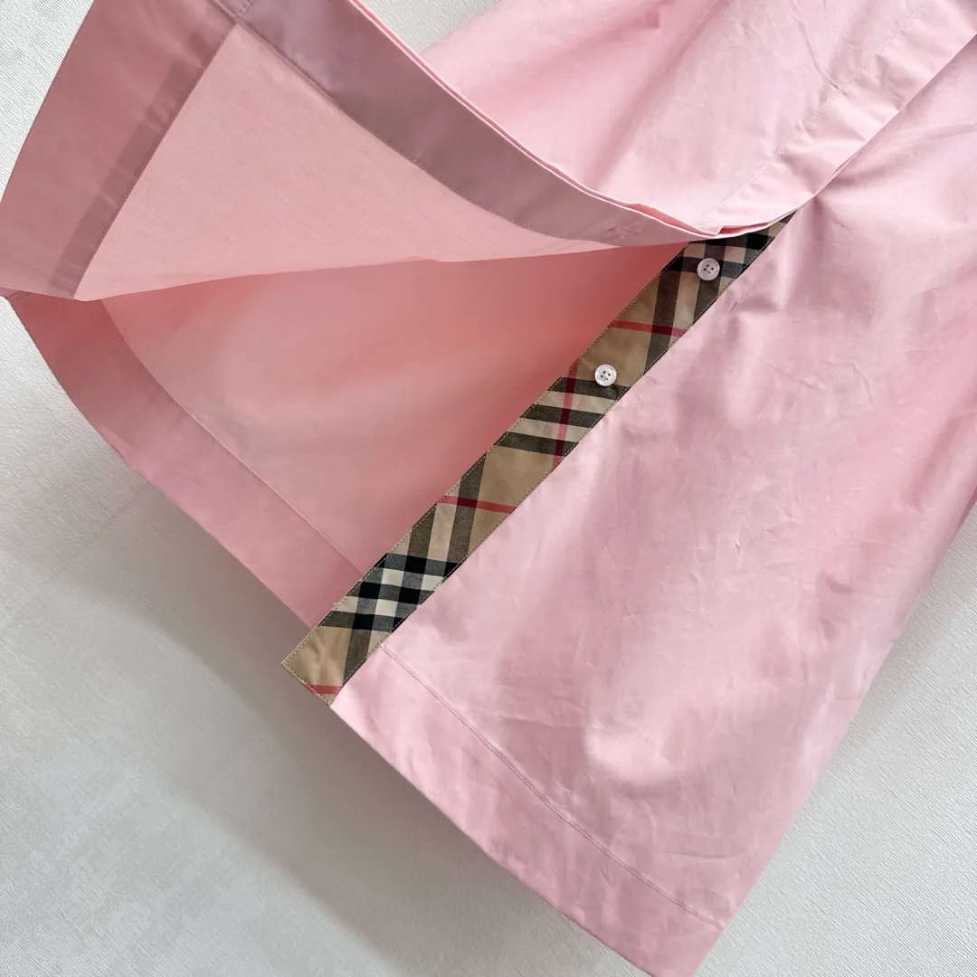 BURBERRY新作ピンク中くらいの長さトレンチコート - 画像 (6)