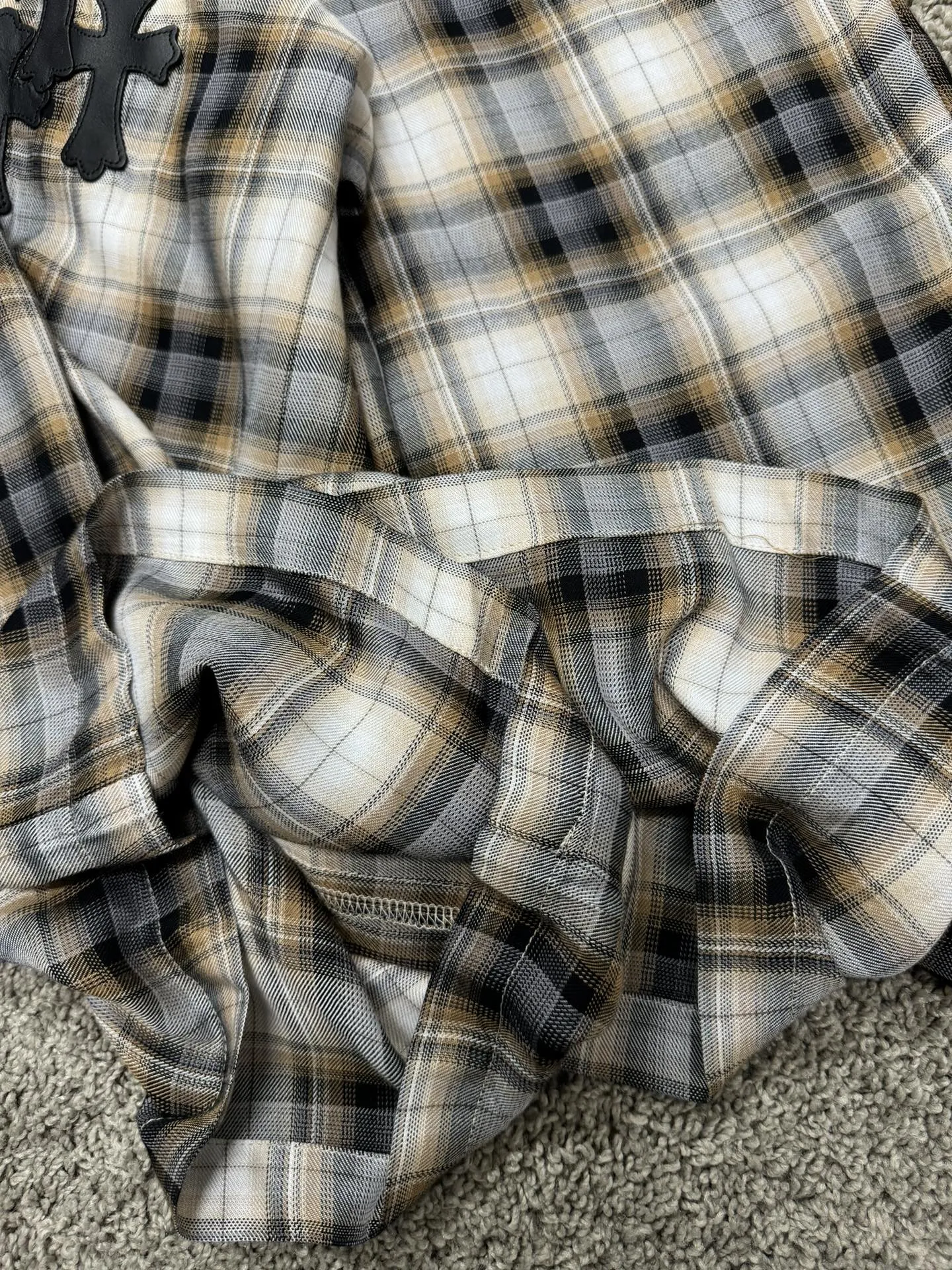 Chrome Hearts 休閒格子ズボン黒チェックスタイル - 画像 (5)