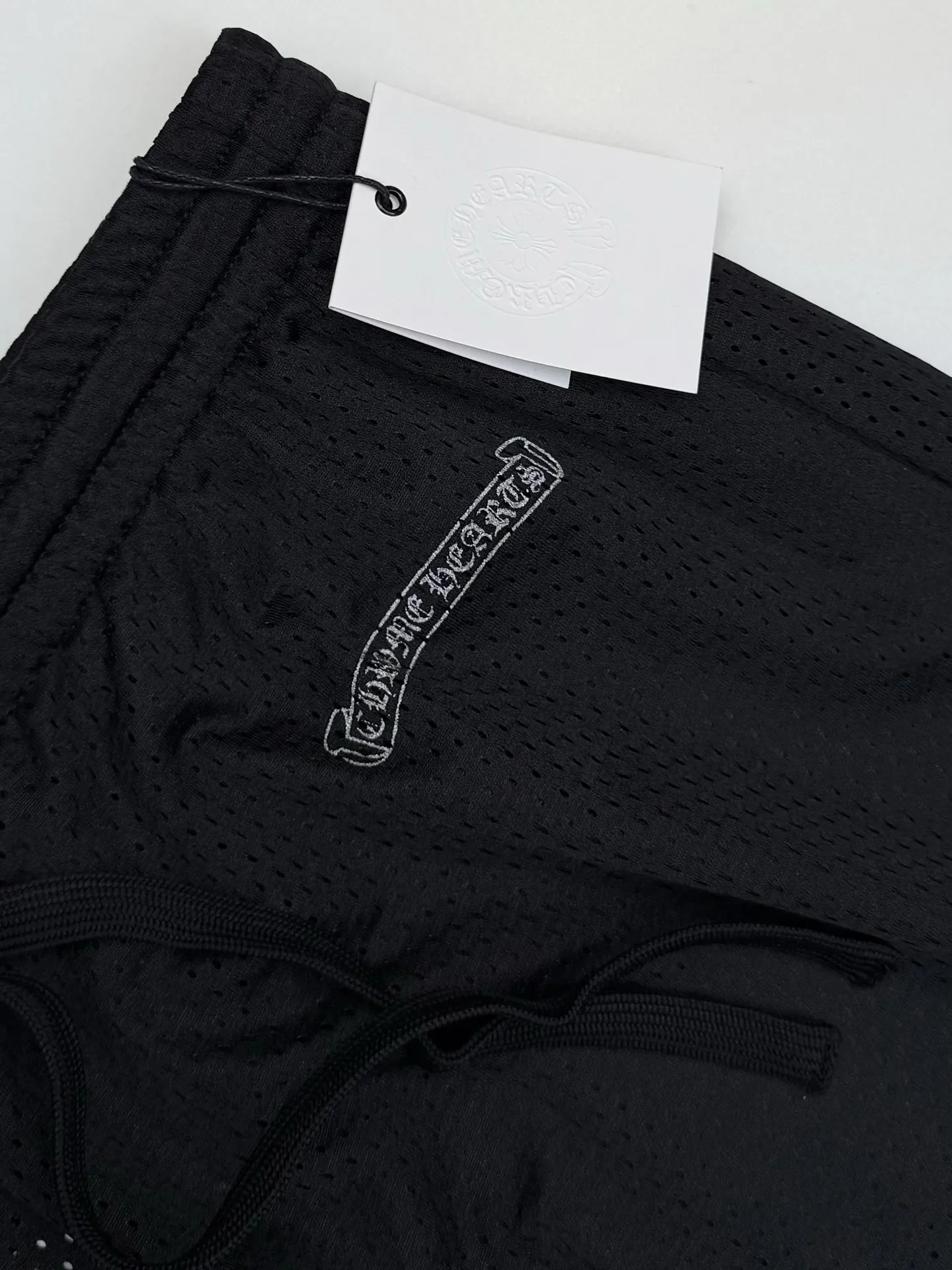 CHROME HEARTS ブラック網目プリント長ズボン - 画像 (7)