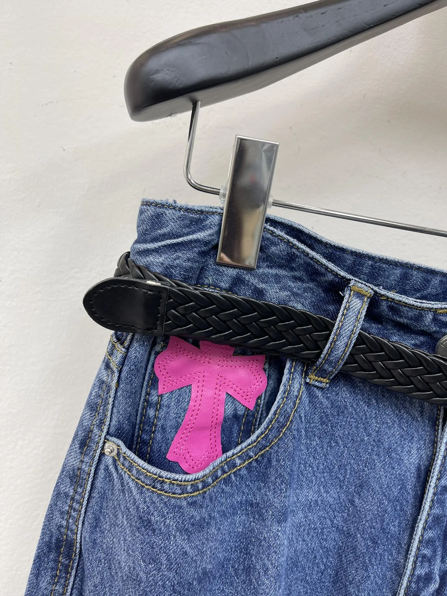 Chrome Hearts カラフルクロスデニムスカート ブルー - 画像 (3)