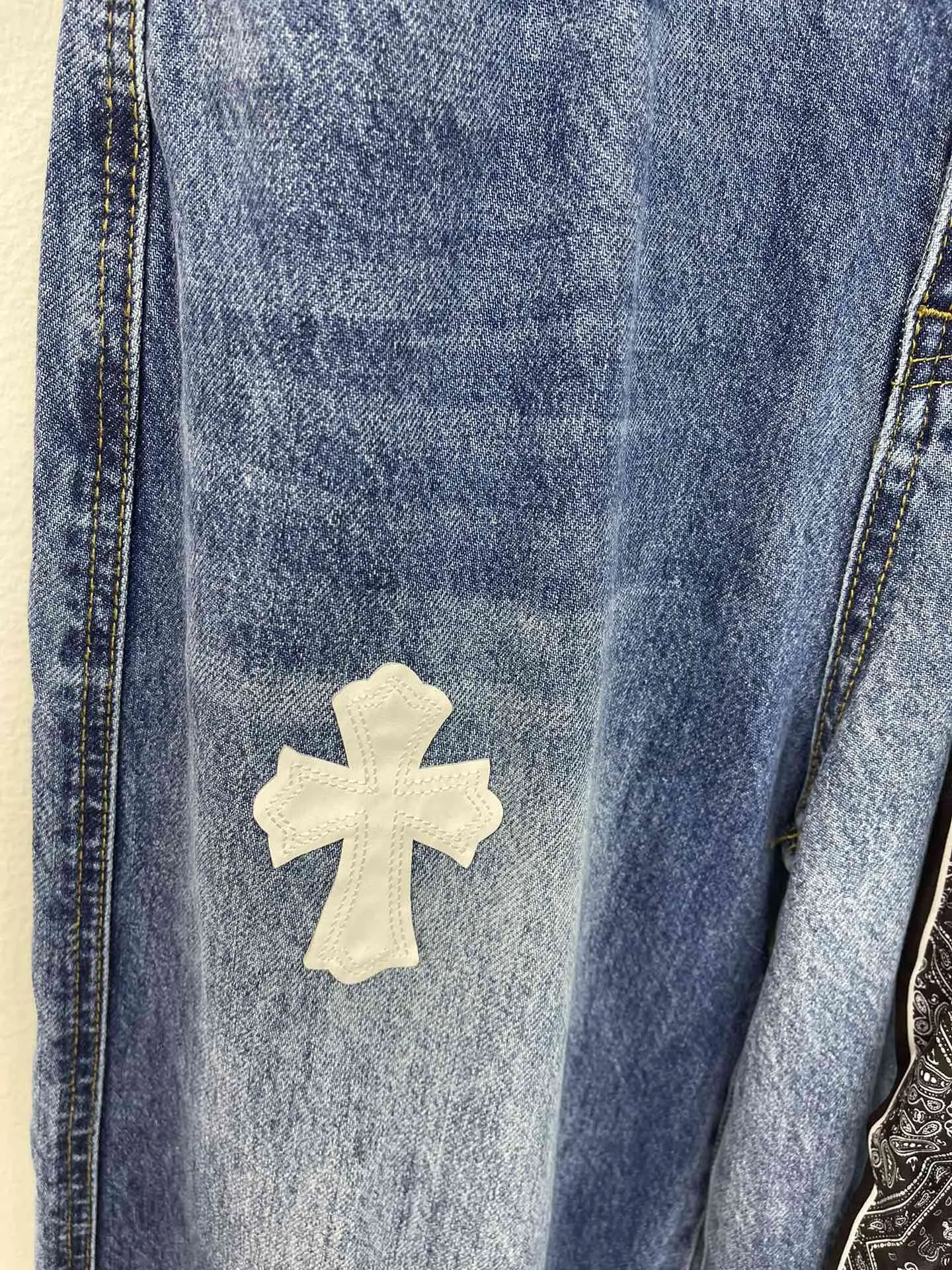 Chrome Hearts カラフルクロスデニムスカート ブルー - 画像 (5)