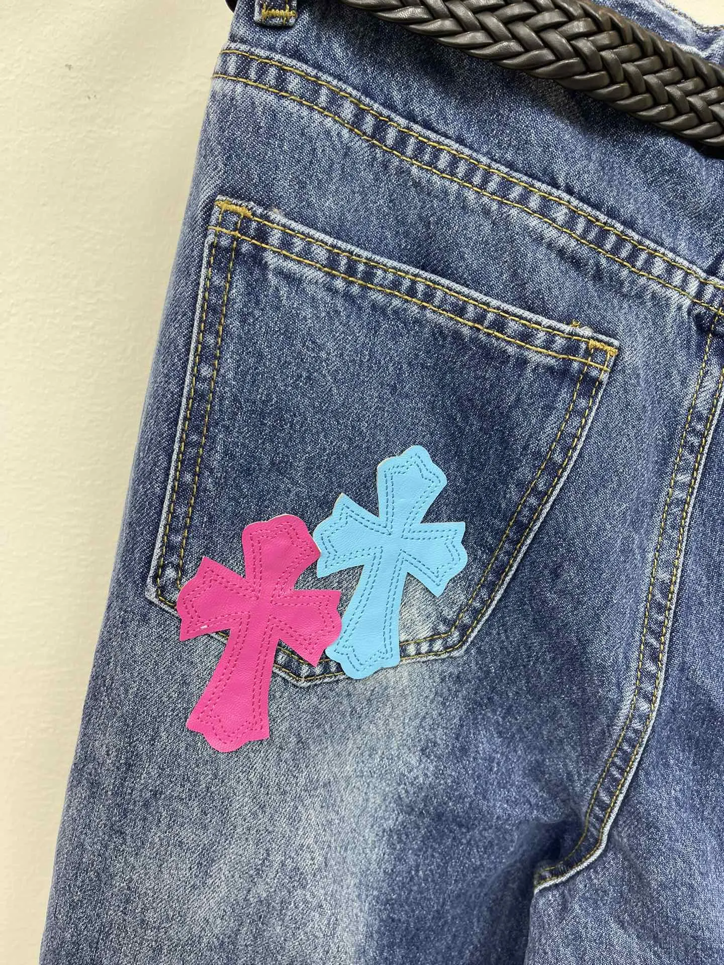 Chrome Hearts カラフルクロスデニムスカート ブルー - 画像 (8)