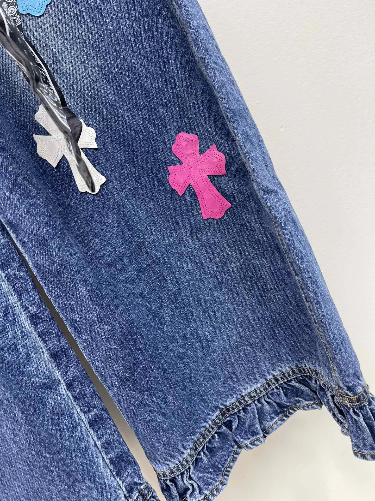 Chrome Hearts カラフルクロスデニムスカート ブルー - 画像 (10)