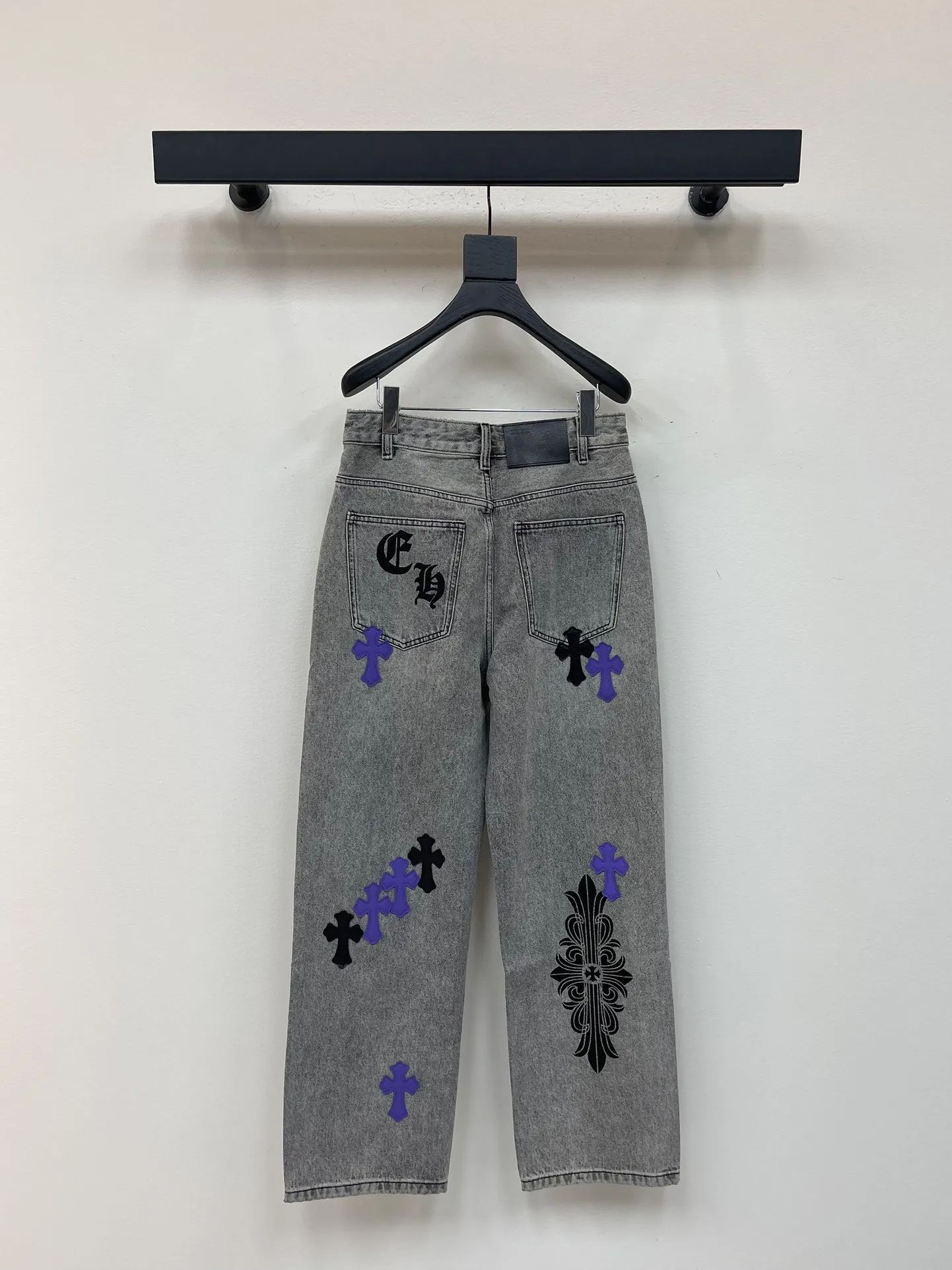 Chrome Hearts クロス柄デニムパンツ グレー - 画像 (6)