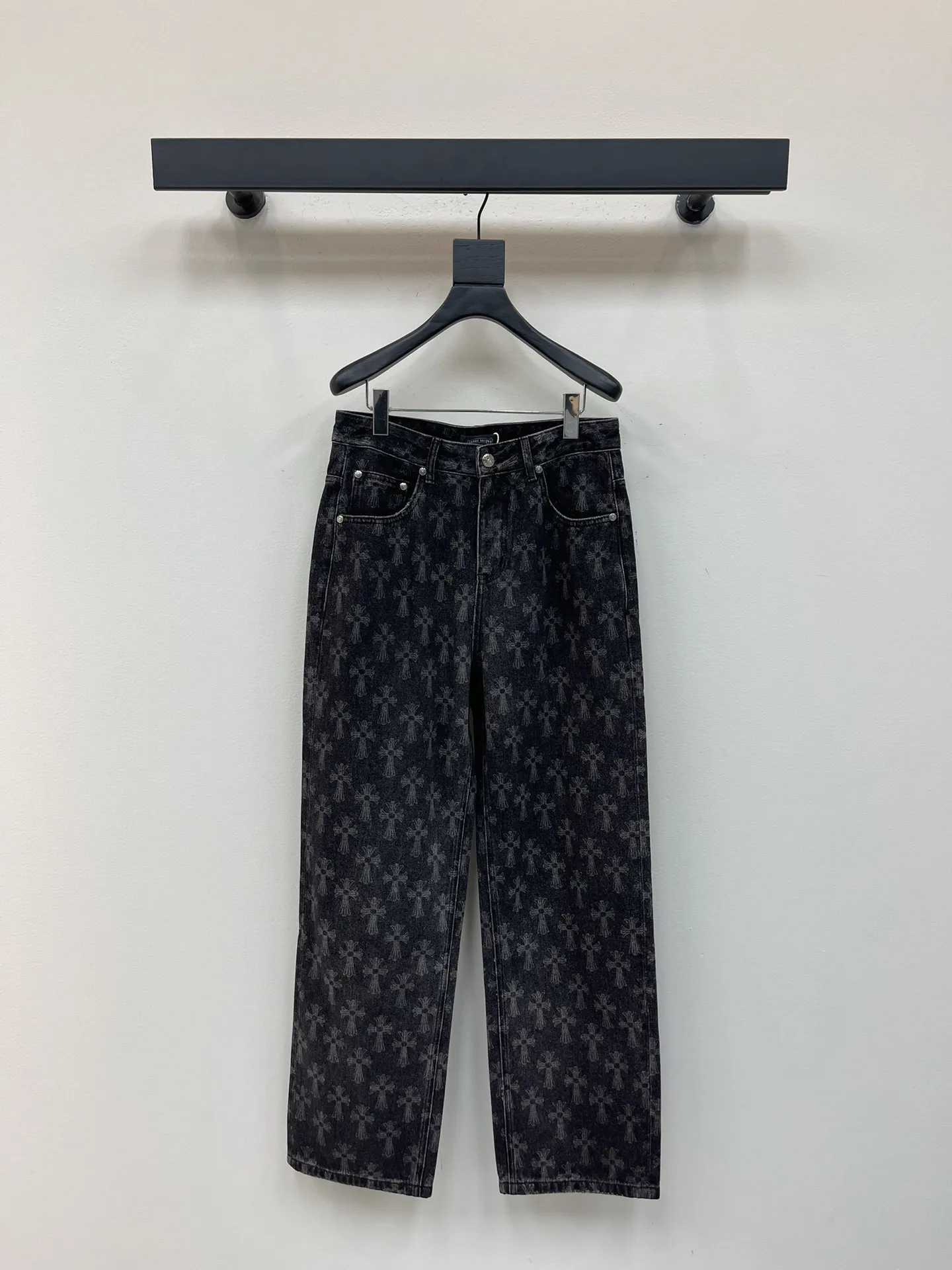 Chrome Hearts クロス柄デニムパンツ ブルー/ブラック - 画像 (4)