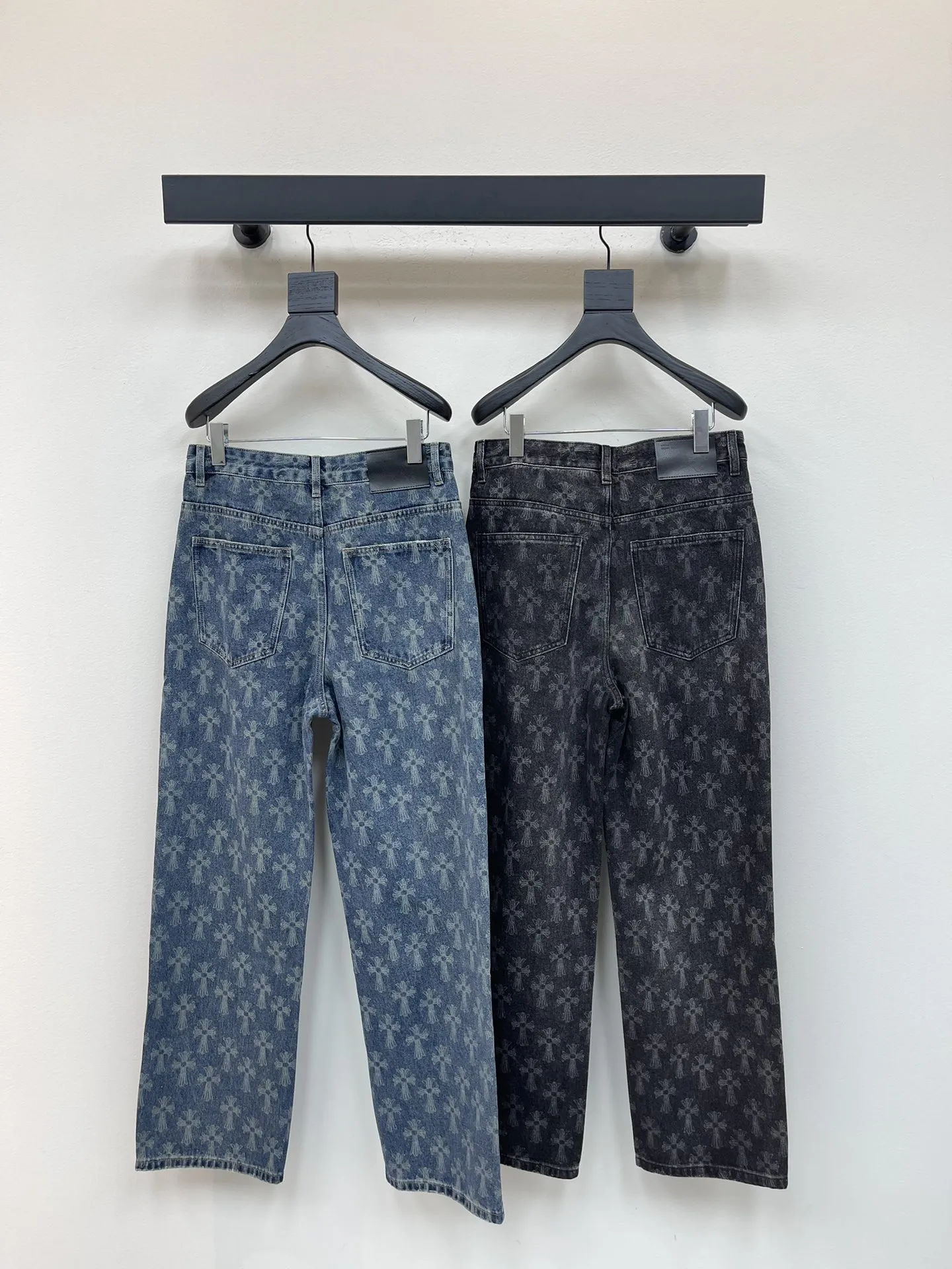 Chrome Hearts クロス柄デニムパンツ ブルー/ブラック - 画像 (9)