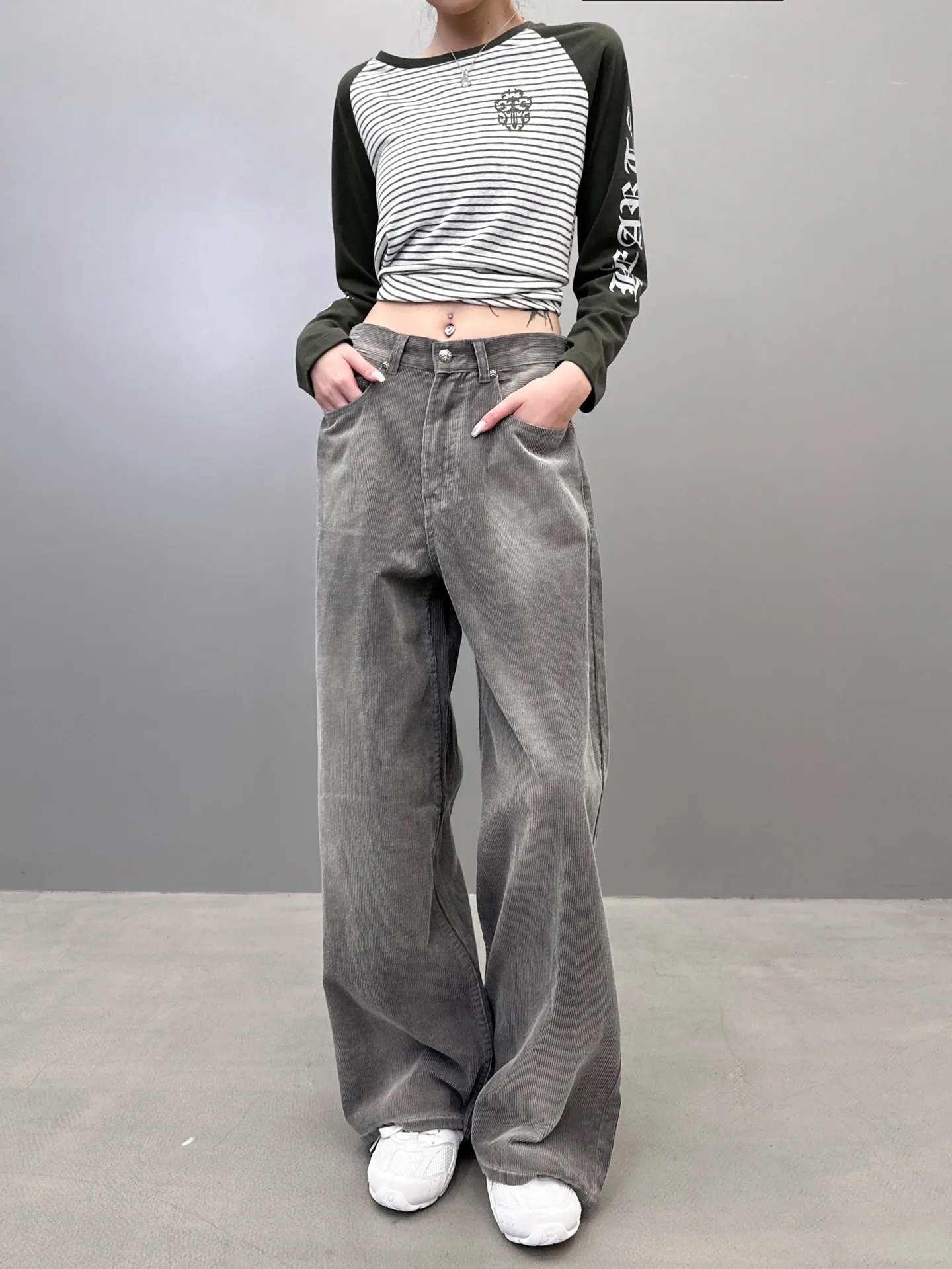 Chrome Hearts グレー クラシックワイドパンツ - 画像 (6)