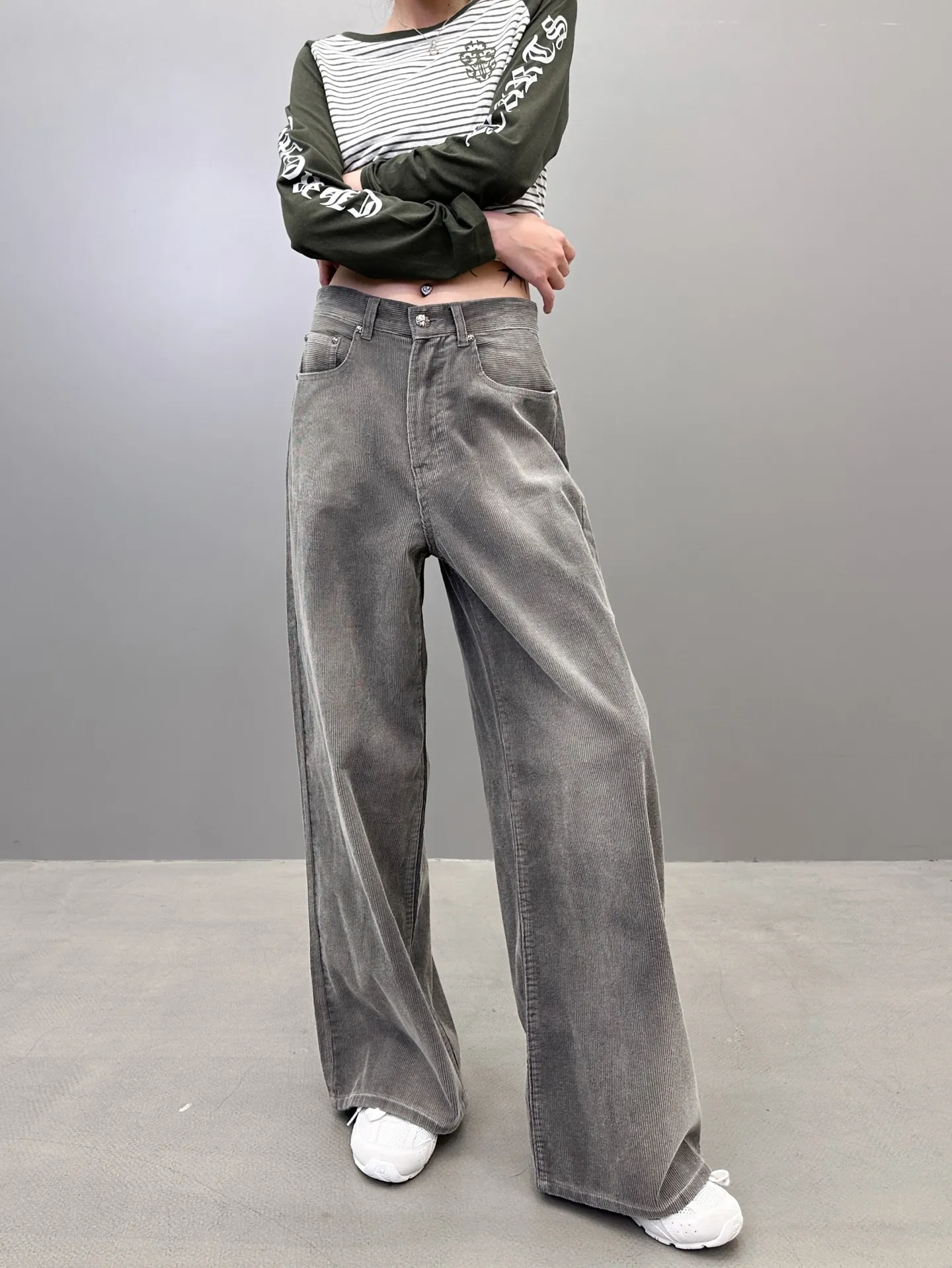 Chrome Hearts グレー クラシックワイドパンツ - 画像 (9)