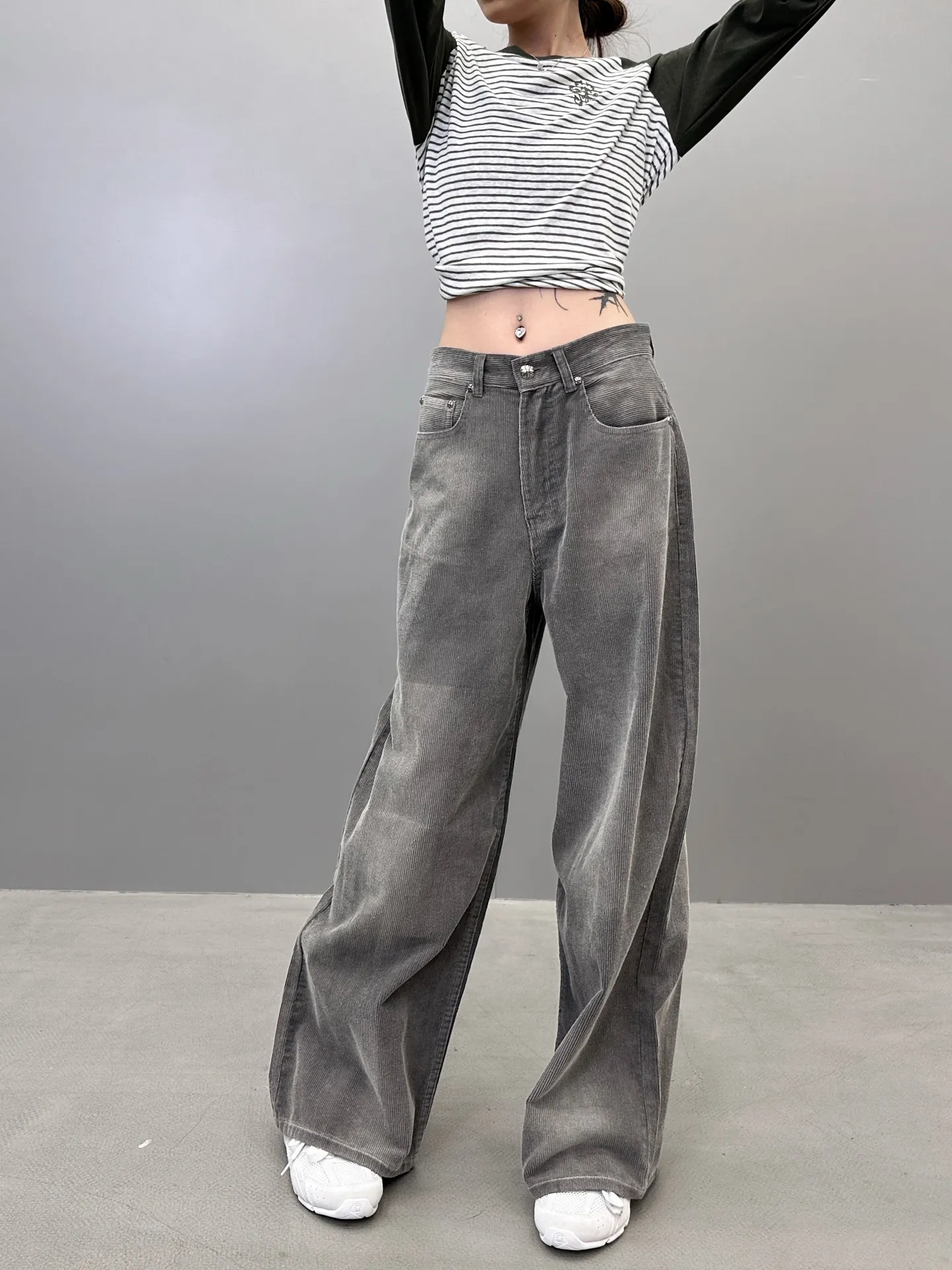 Chrome Hearts グレー クラシックワイドパンツ - 画像 (10)