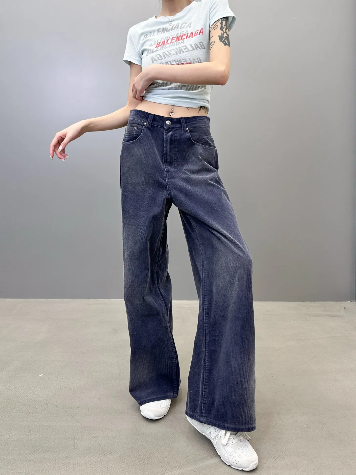 Chrome Hearts ダークブルー ワイドパンツ - 画像 (6)