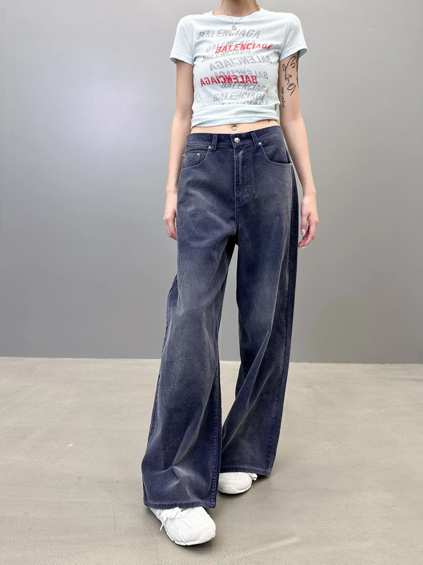 Chrome Hearts ダークブルー ワイドパンツ - 画像 (8)