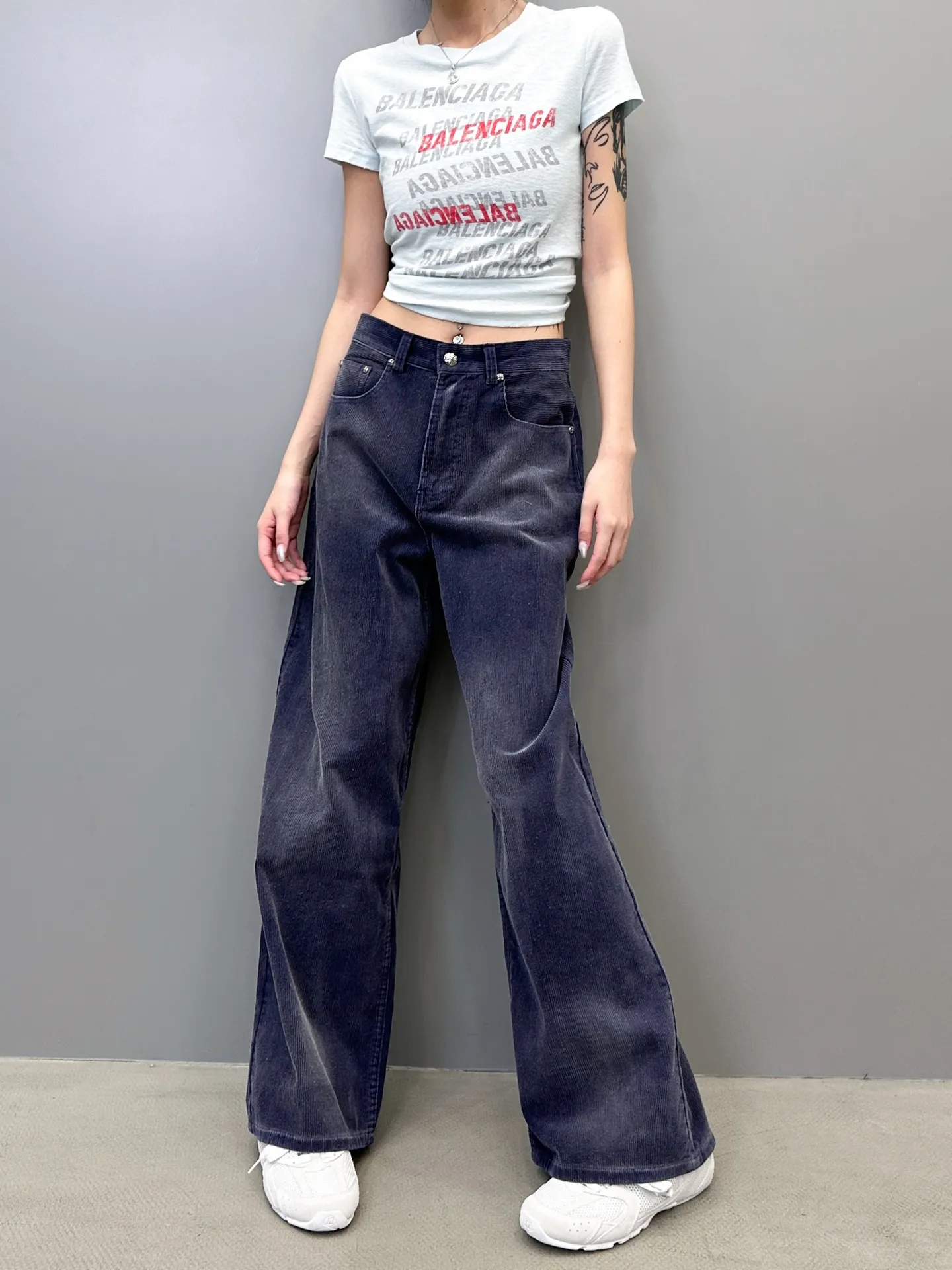 Chrome Hearts ダークブルー ワイドパンツ - 画像 (10)