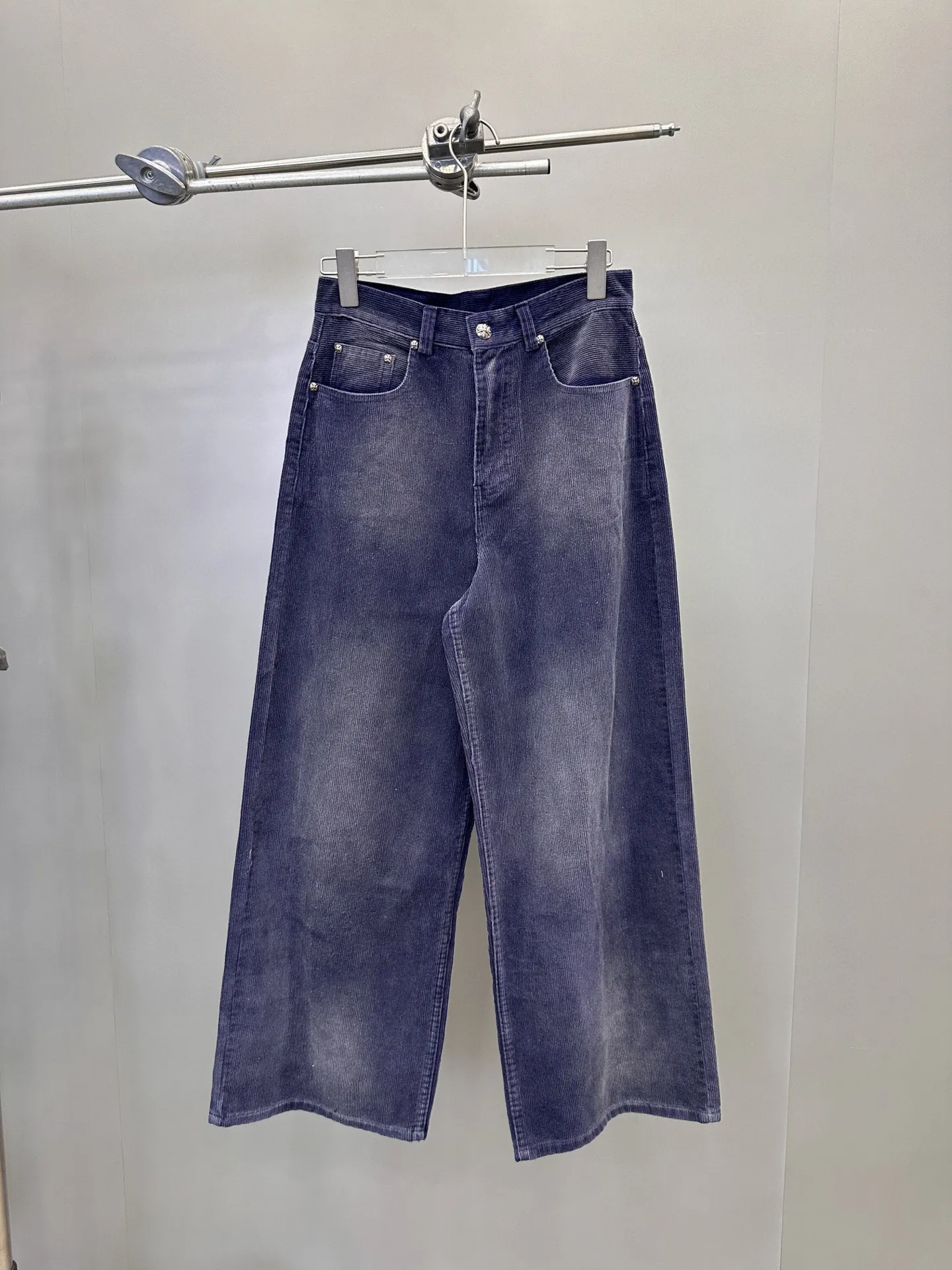 Chrome Hearts ダークブルー ワイドパンツ