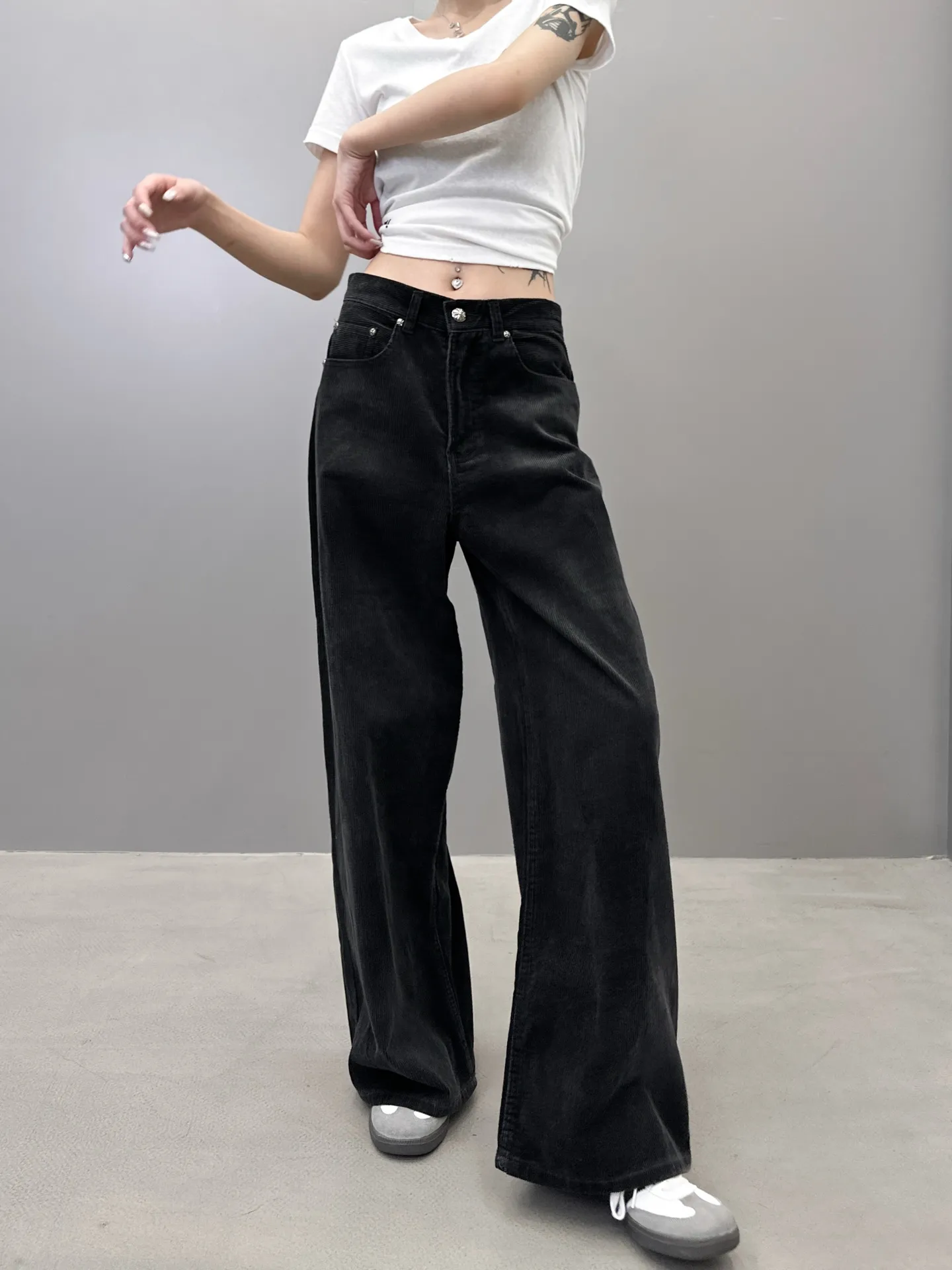 Chrome Hearts 黒色ワイドパンツ SMLサイズ - 画像 (6)