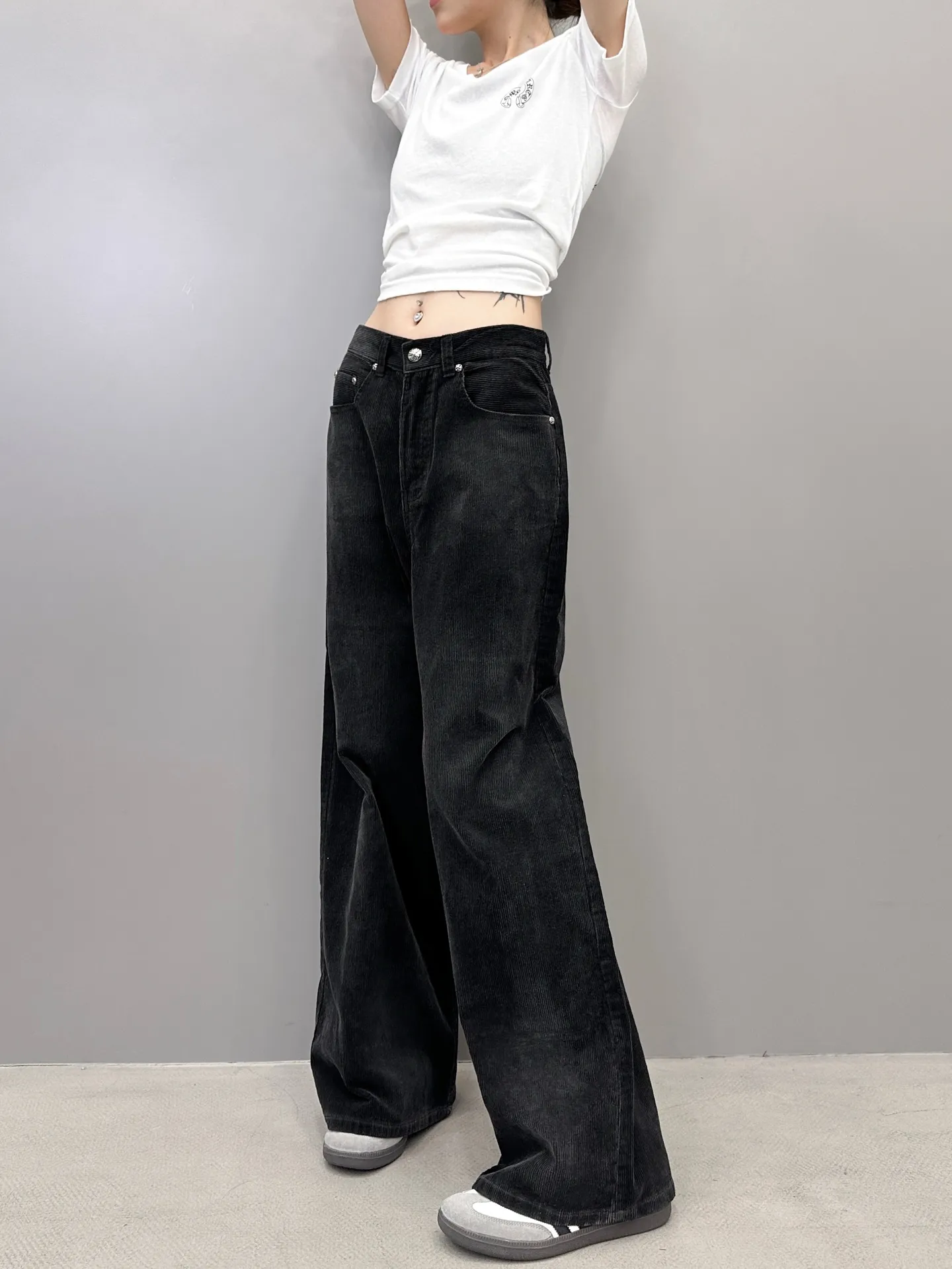 Chrome Hearts 黒色ワイドパンツ SMLサイズ - 画像 (9)