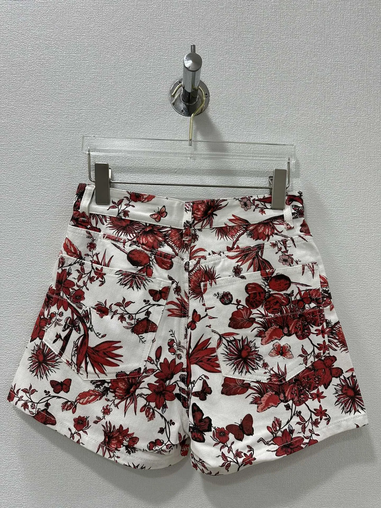 Christian Dior 赤白花柄半ズボンMサイズ - 画像 (3)
