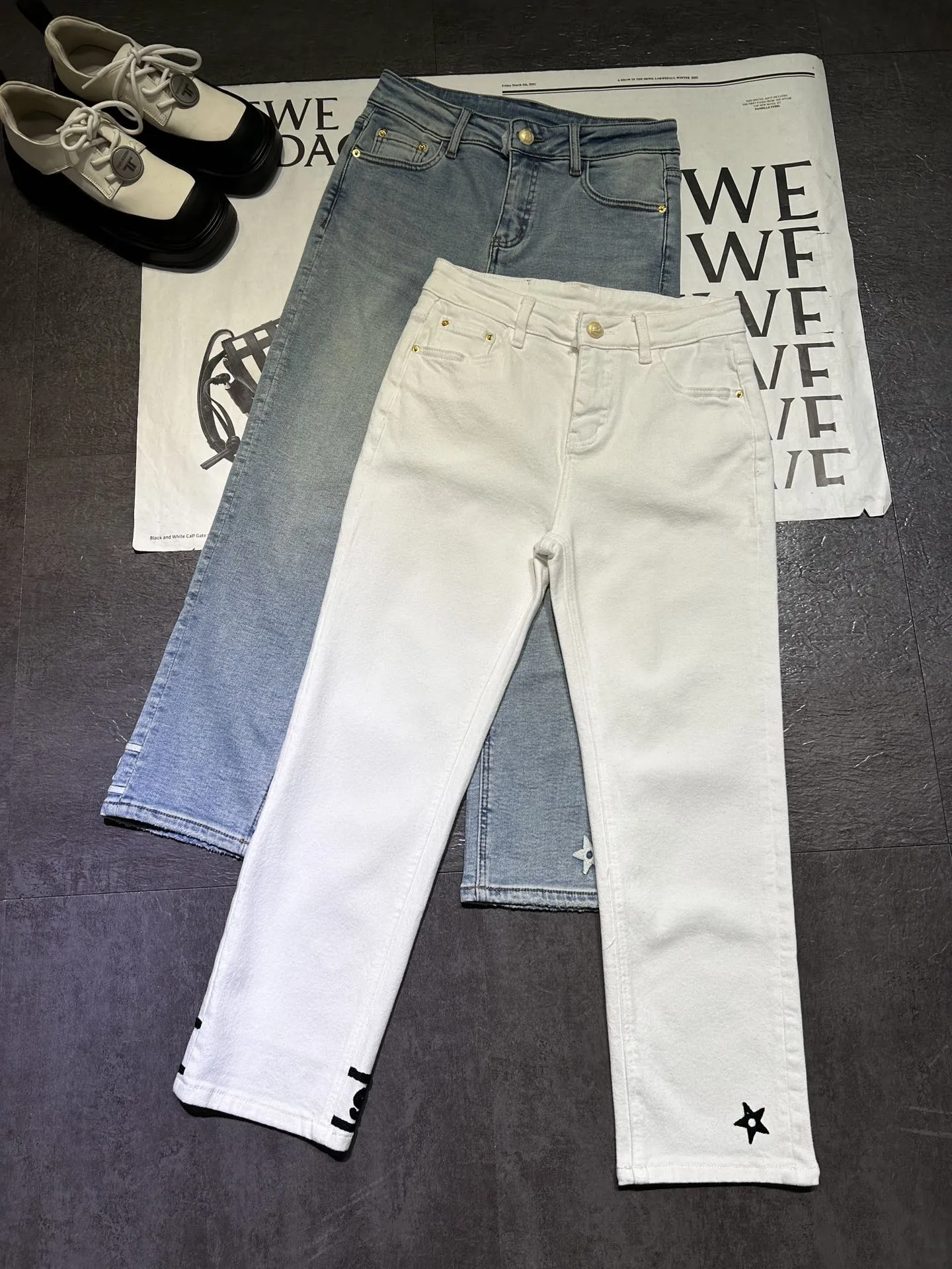 MissDior 25周年9点ジーンズホワイトブルー SMLサイズ