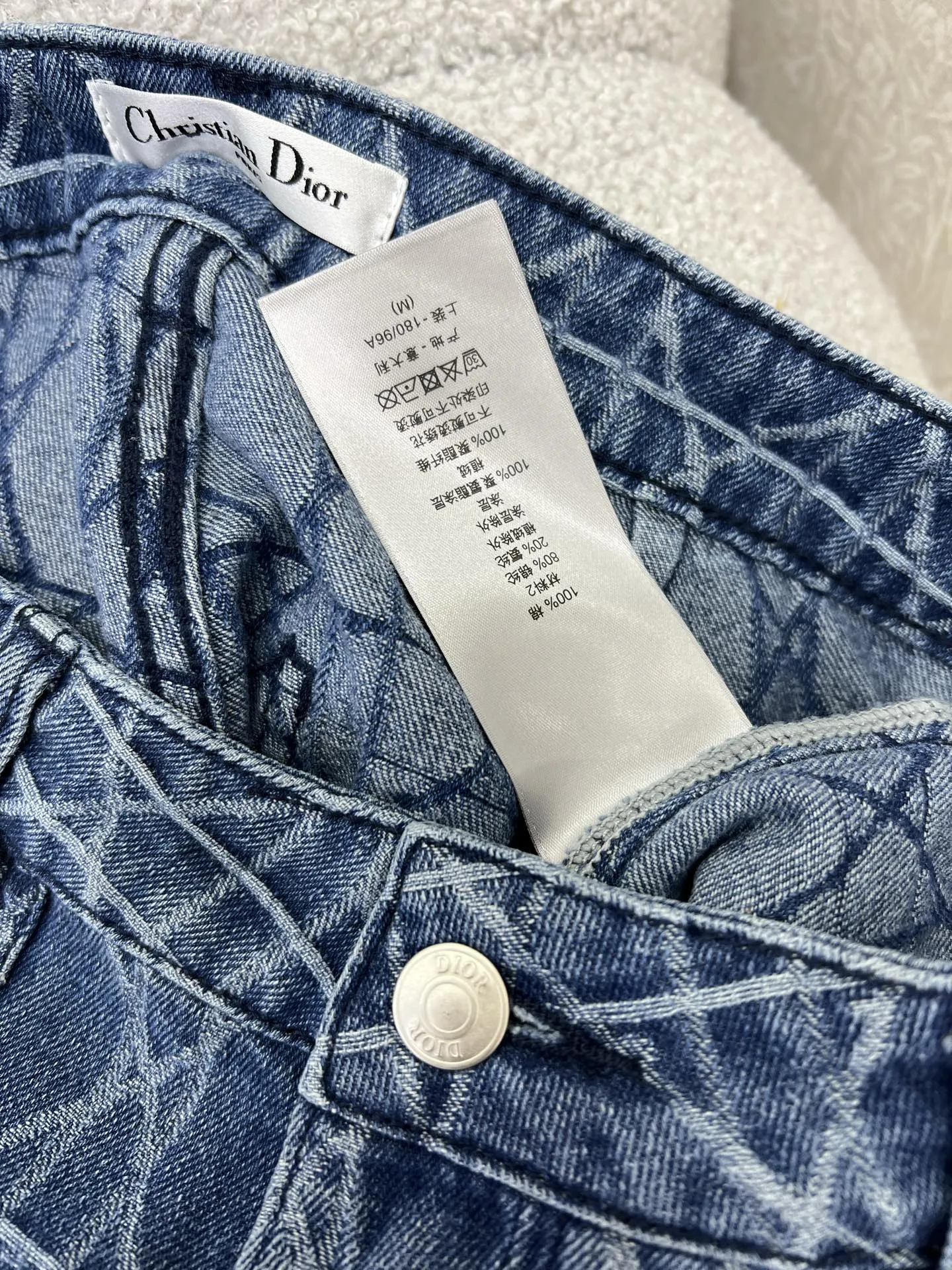 ディオール25 ブルー藤格子柄ハイウエストショーツ - 画像 (8)