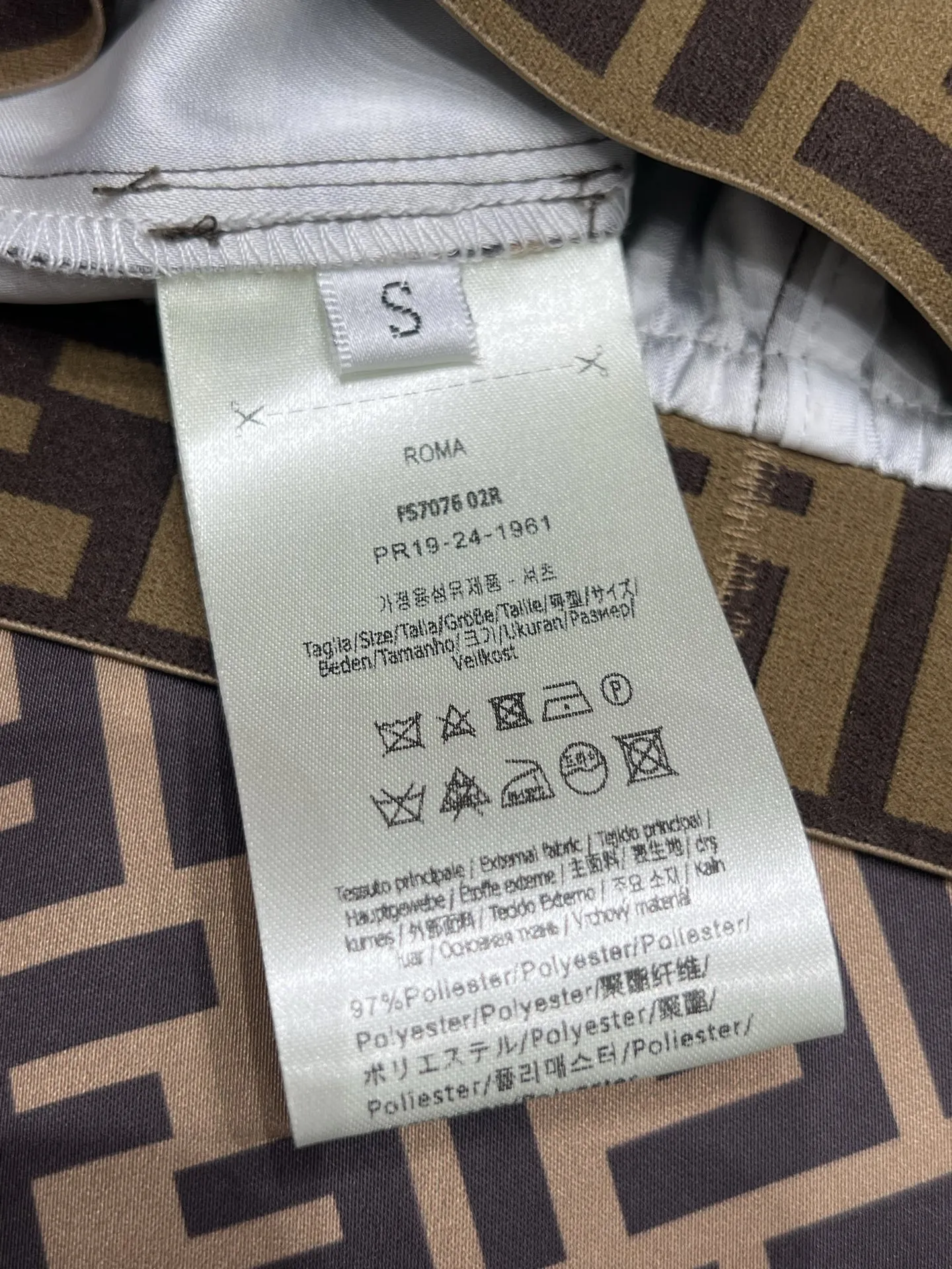 Fendi 2023春夏 黒色織帯ワイドパンツ - 画像 (10)