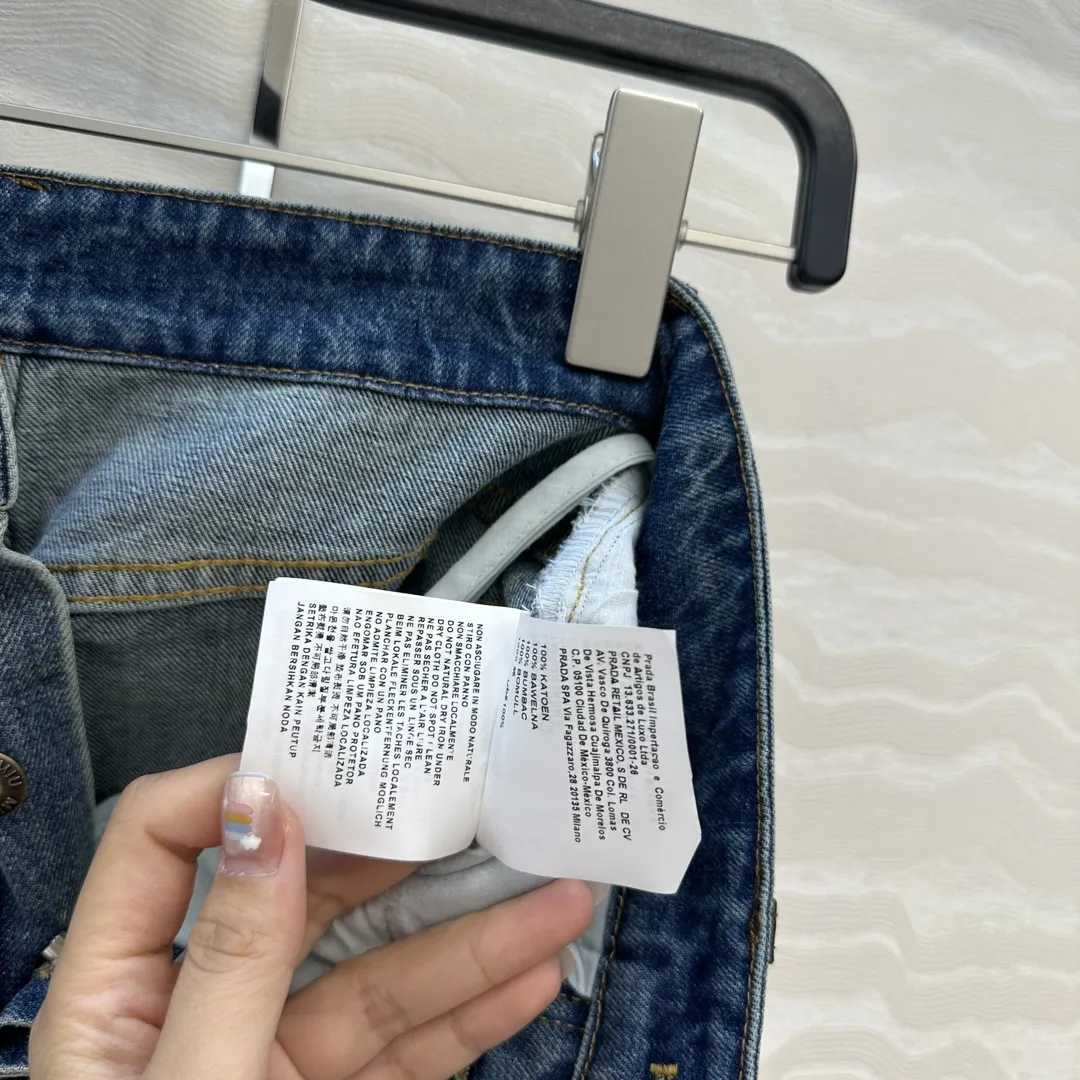 Miu Miu ブルー直筒デニムパンツ - 画像 (8)