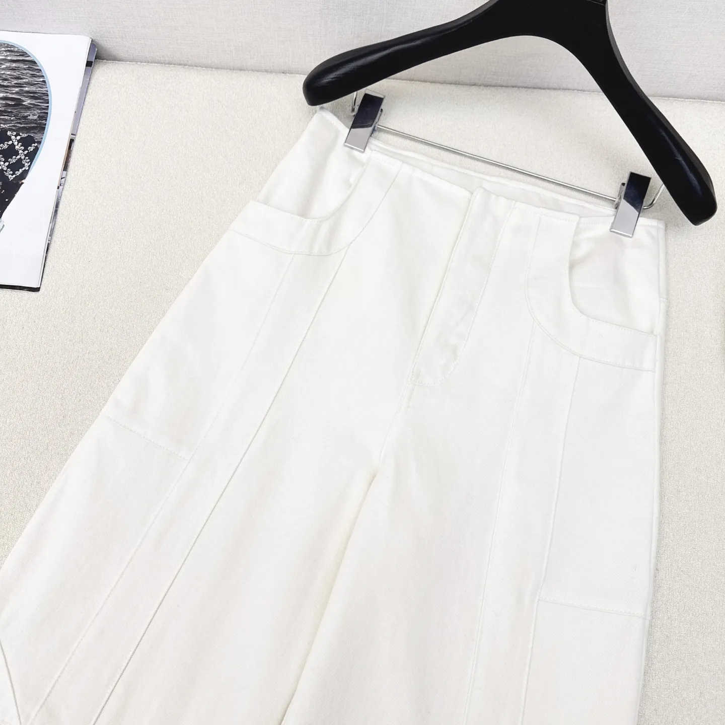 Miu Miu 25Ss ホワイト ワークパンツ - 画像 (4)