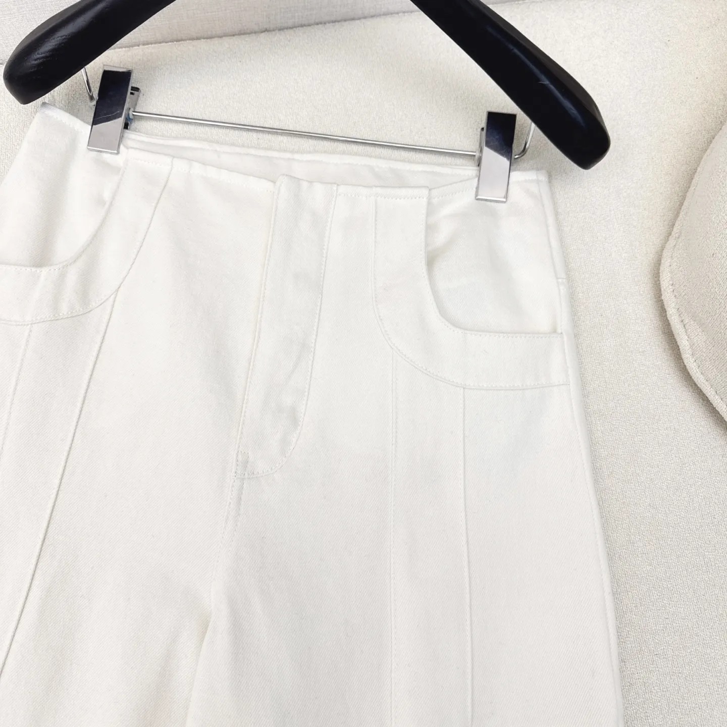 Miu Miu 25Ss ホワイト ワークパンツ - 画像 (5)