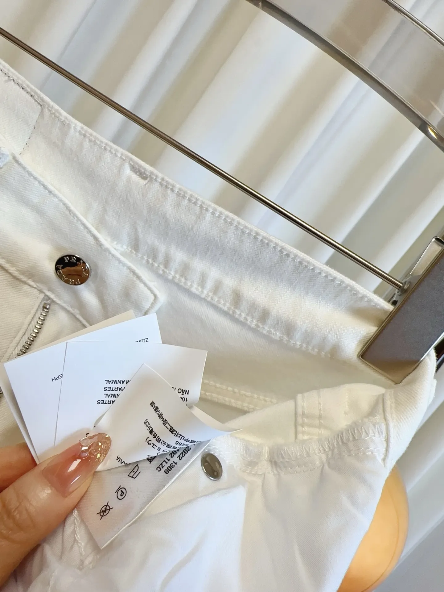 PRADA白后ポケット刺繍ワイドジーンズ - 画像 (10)