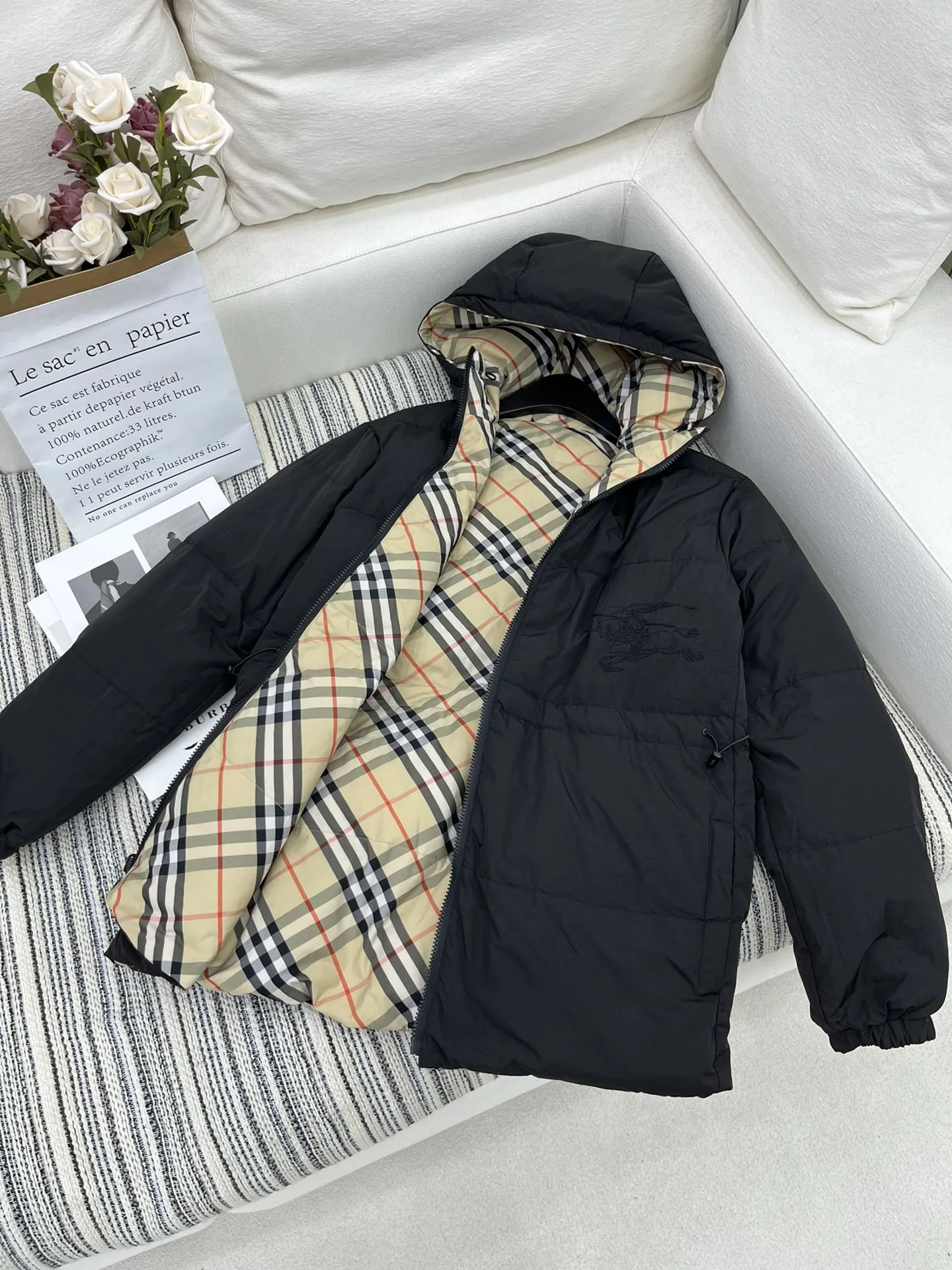 Burberry 緑色 ダウンジャケット - 画像 (8)