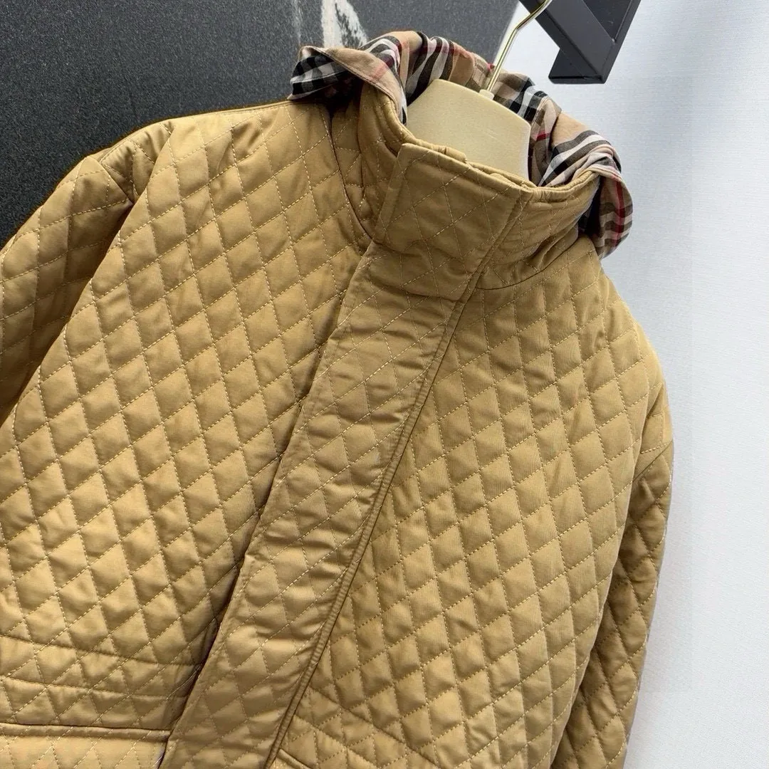 Burberry ベージュ菱形キルティングコート - 画像 (3)