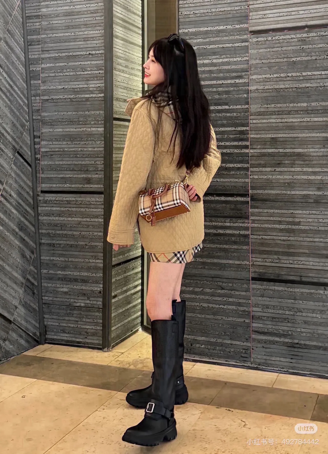 Burberry ベージュ菱形キルティングコート - 画像 (10)