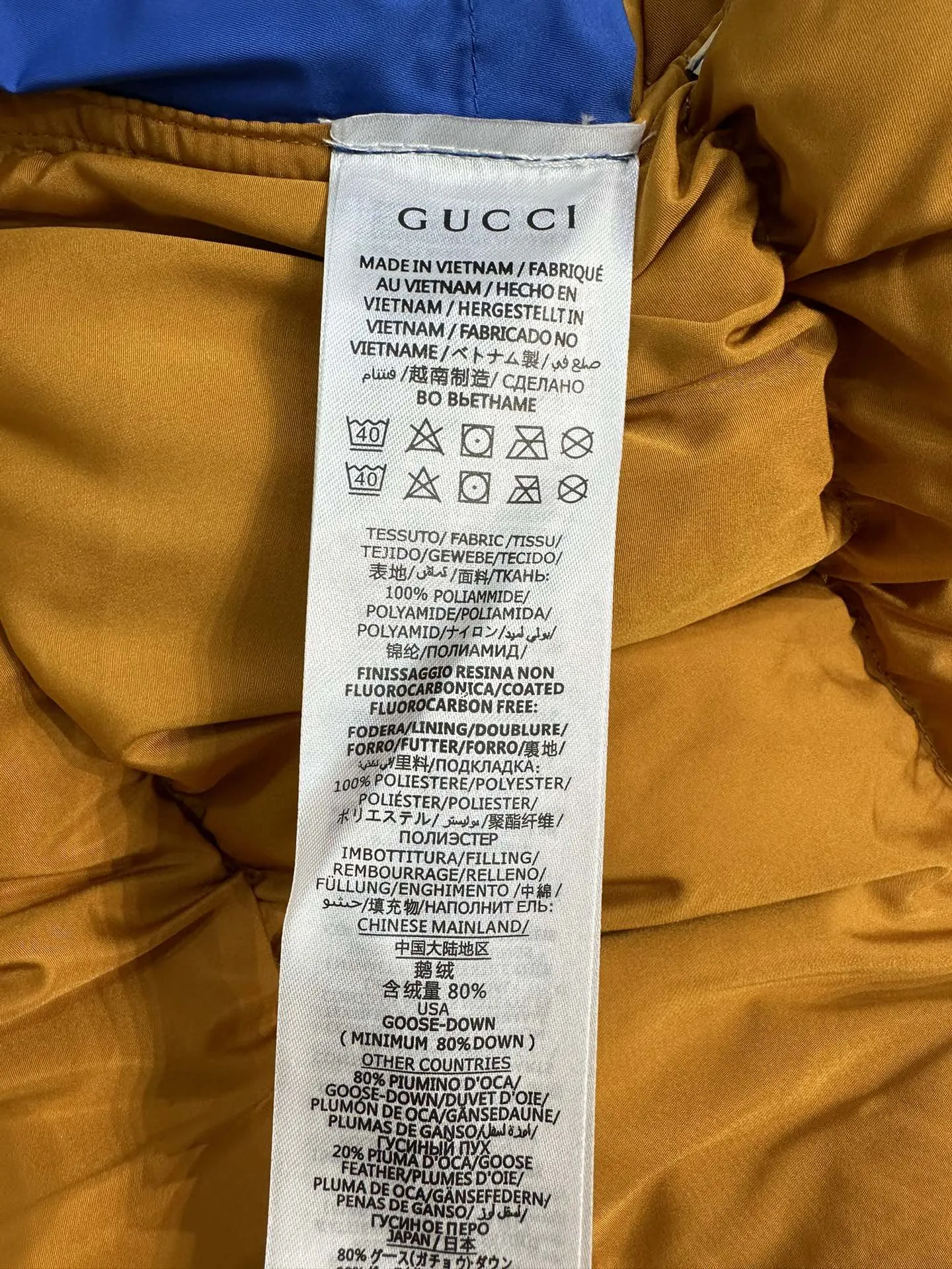 Gucci ブルー ダウンジャケットLサイズ - 画像 (10)