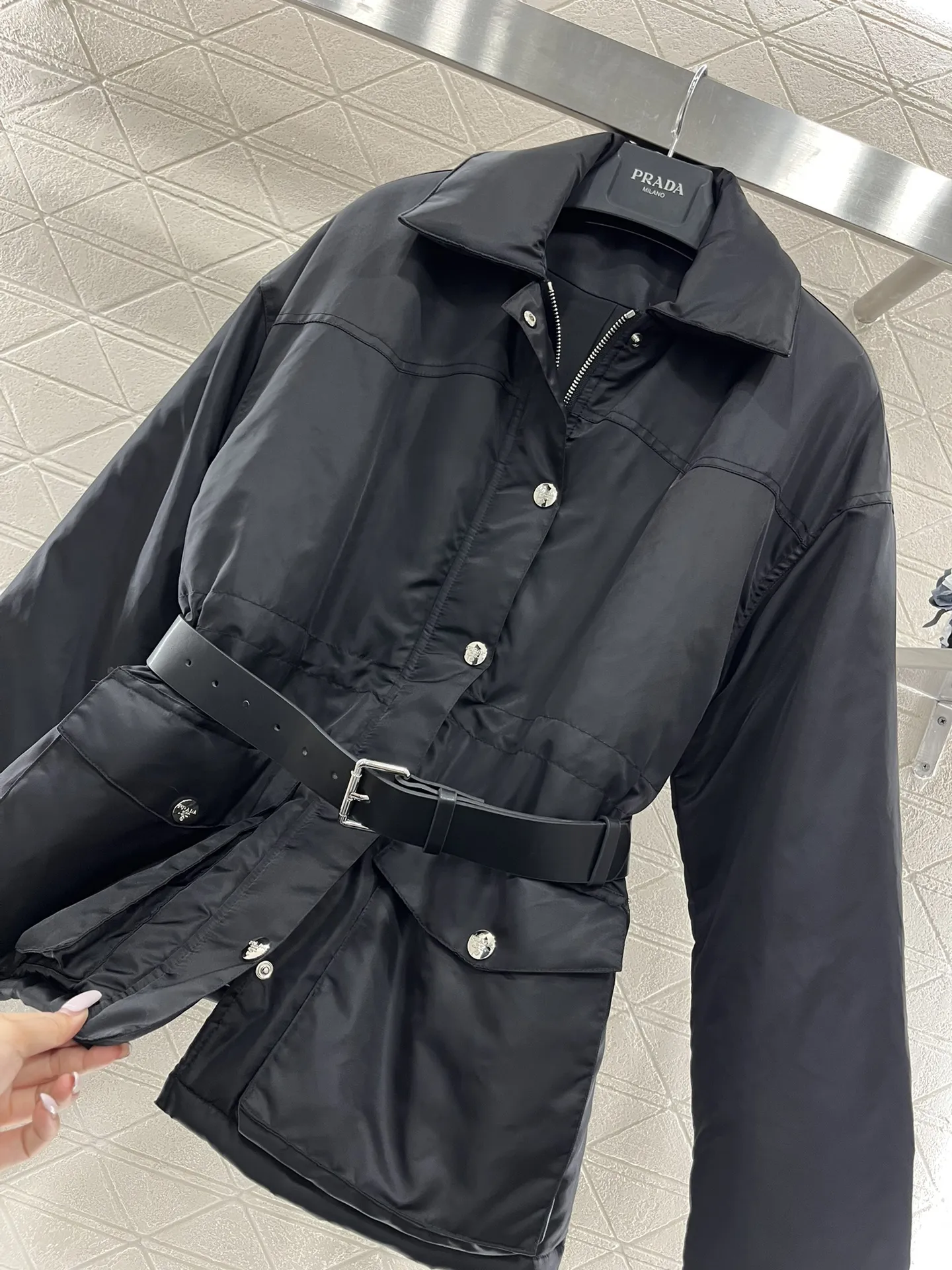 Prada 黒 コート - 画像 (8)