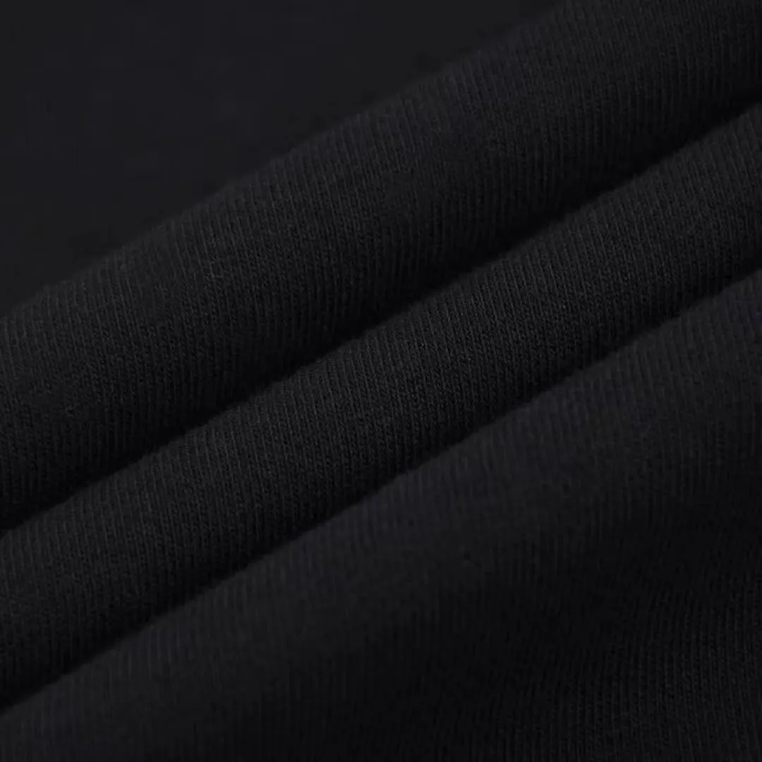 Balenciaga 2025SS 黒色プリント帽子パーカー - 画像 (9)